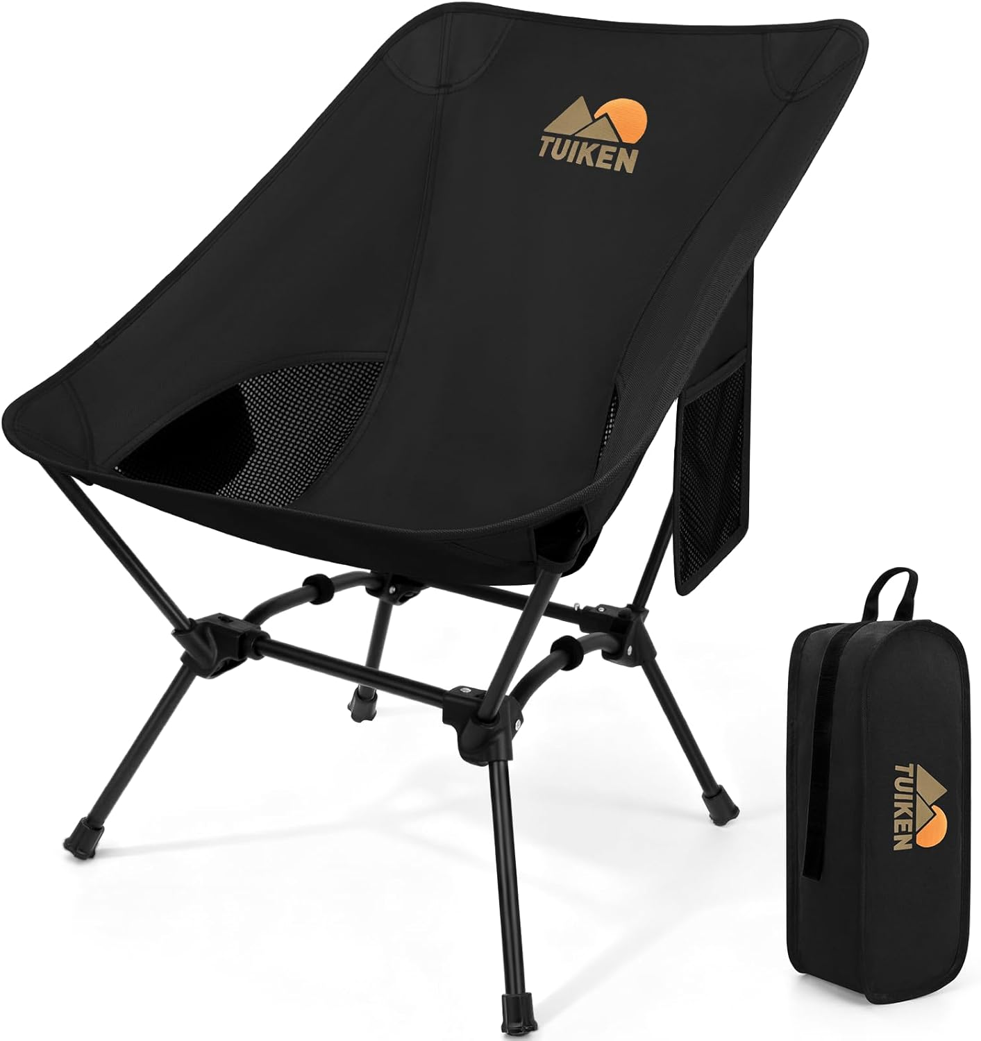 Ultralight Camping Chair with Cup Holder & Storage Bag