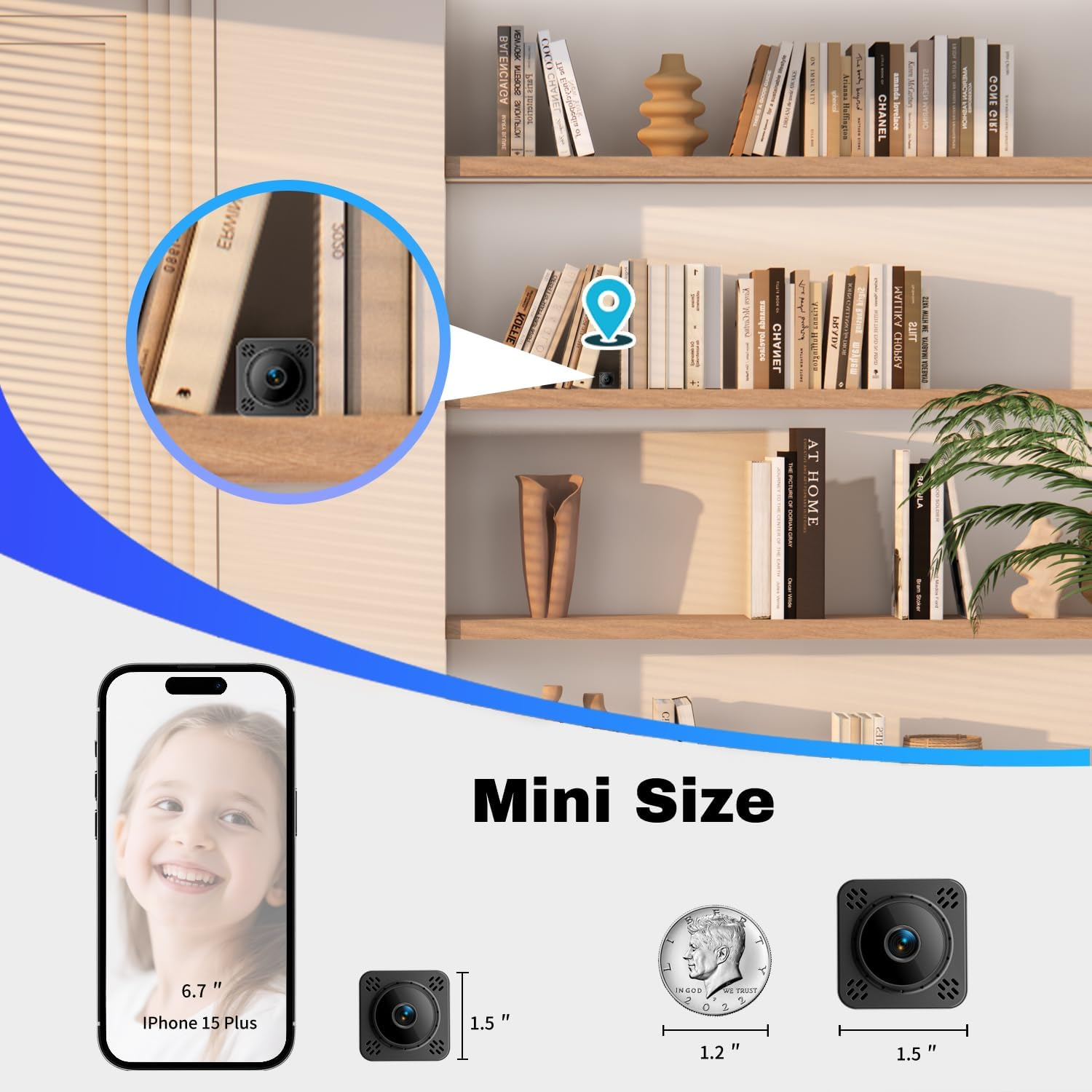 Hidden Mini Nanny Cam WiFi Cloud Storage Motion Detection