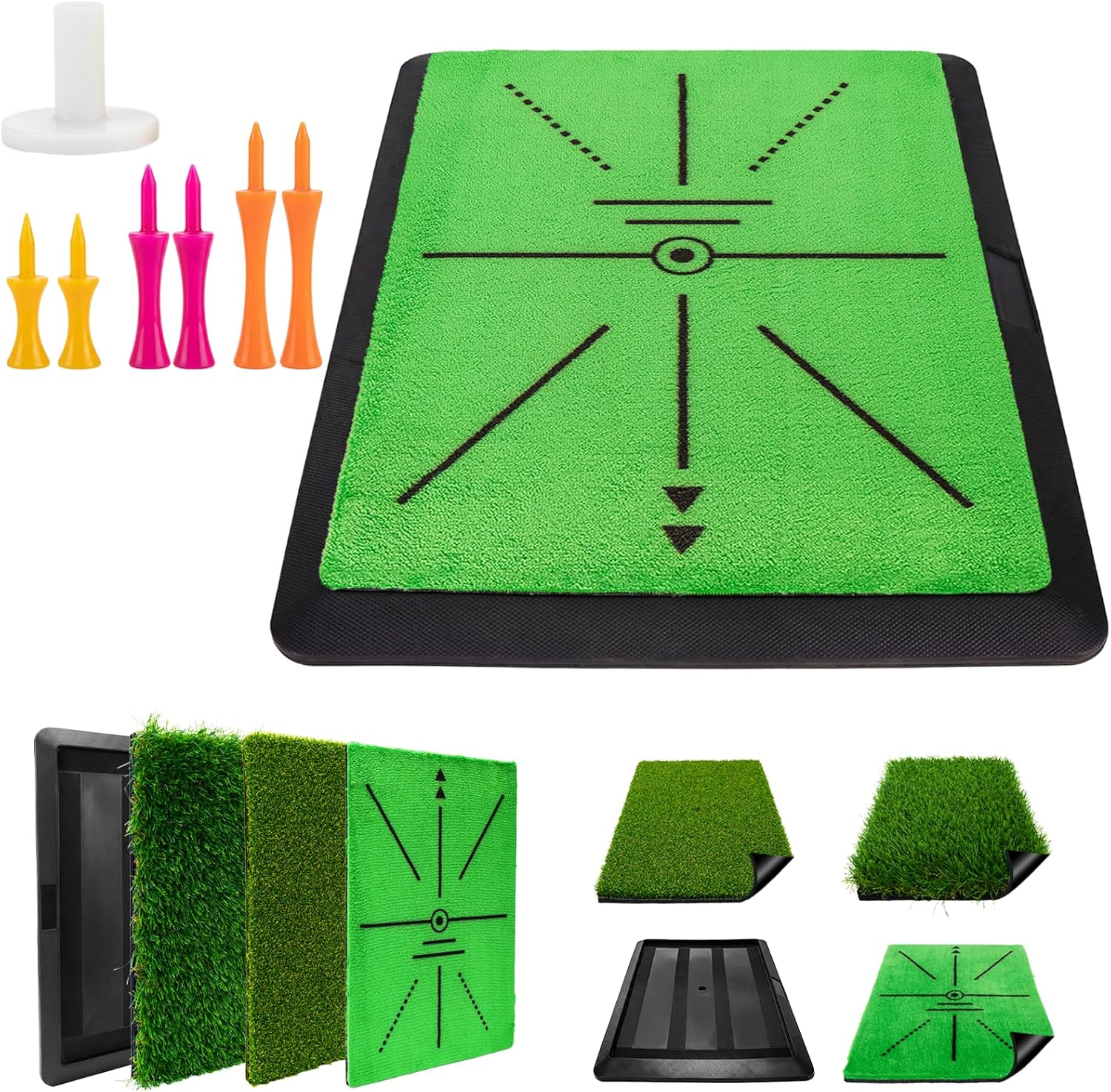 Golf Hitting Mat 6x12in PP Turf Indoor Outdoor