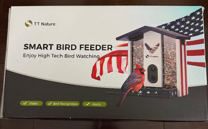 TT Nature Bird Feeder with Camera, Upgraded 1.5L Smart Bird Feeder with AI Identify for 10000+ Bird Species,