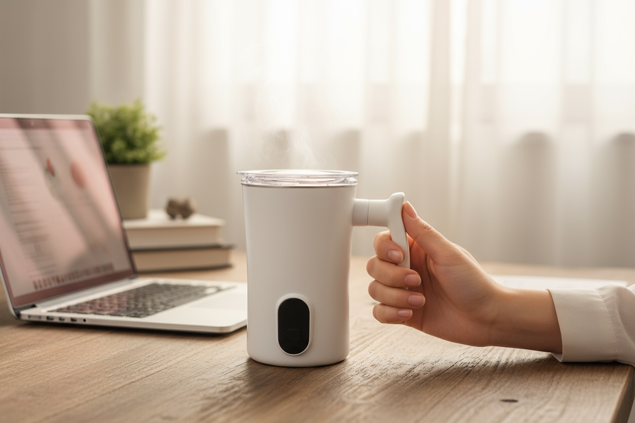 Electric Milk Frother - Handheld Foam Maker for Latte Art & Cappuccinos