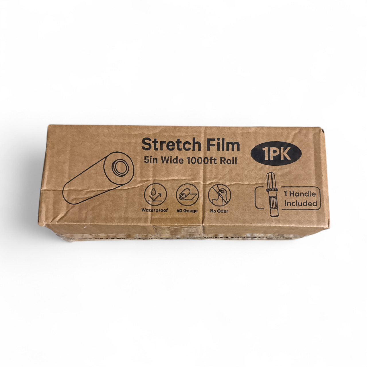 BETU Heavy-Duty Stretch Film 5" x 1000ft - Industrial Plastic Wrap for Moving & Packing