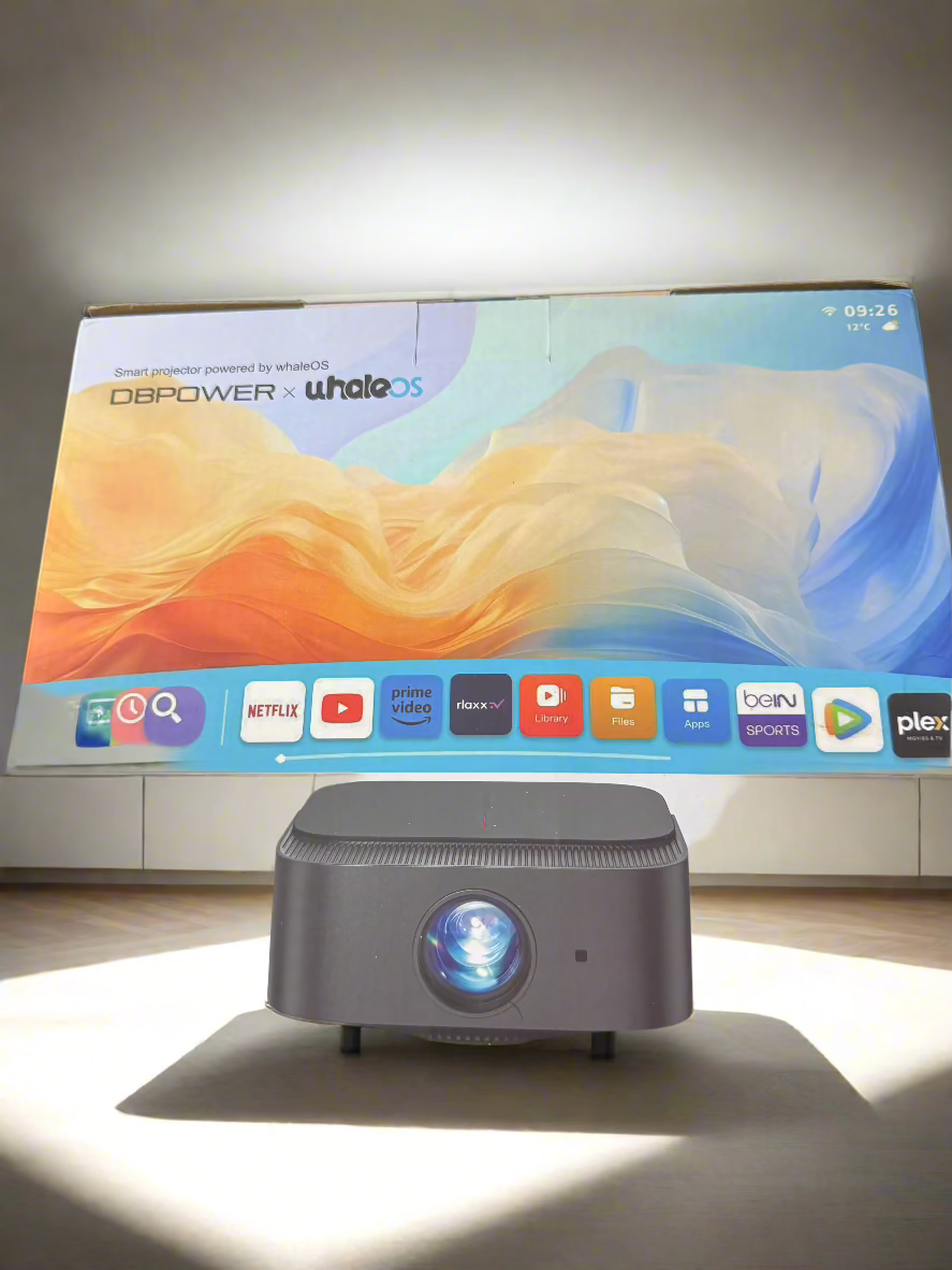 DBPOWER E2 Smart Projector with WiFi and Bluetooth