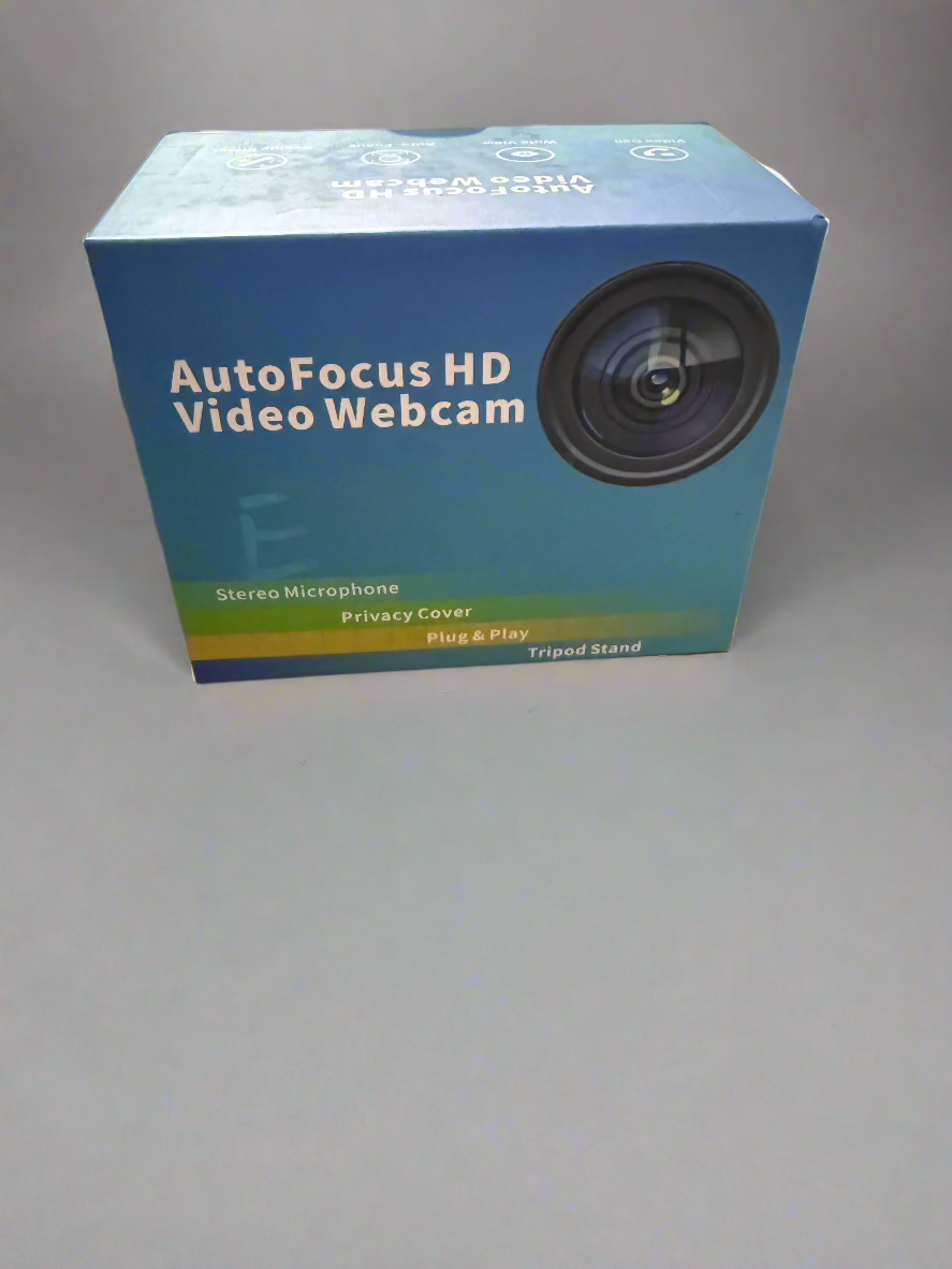 Full HD Webcam with Built-in Microphone and Rotable Tripod