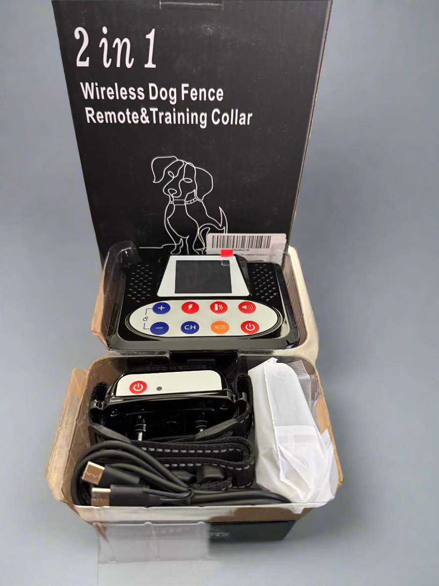Wireless Dog Fence 2 In 1 Electric System & TrainIng Collar
