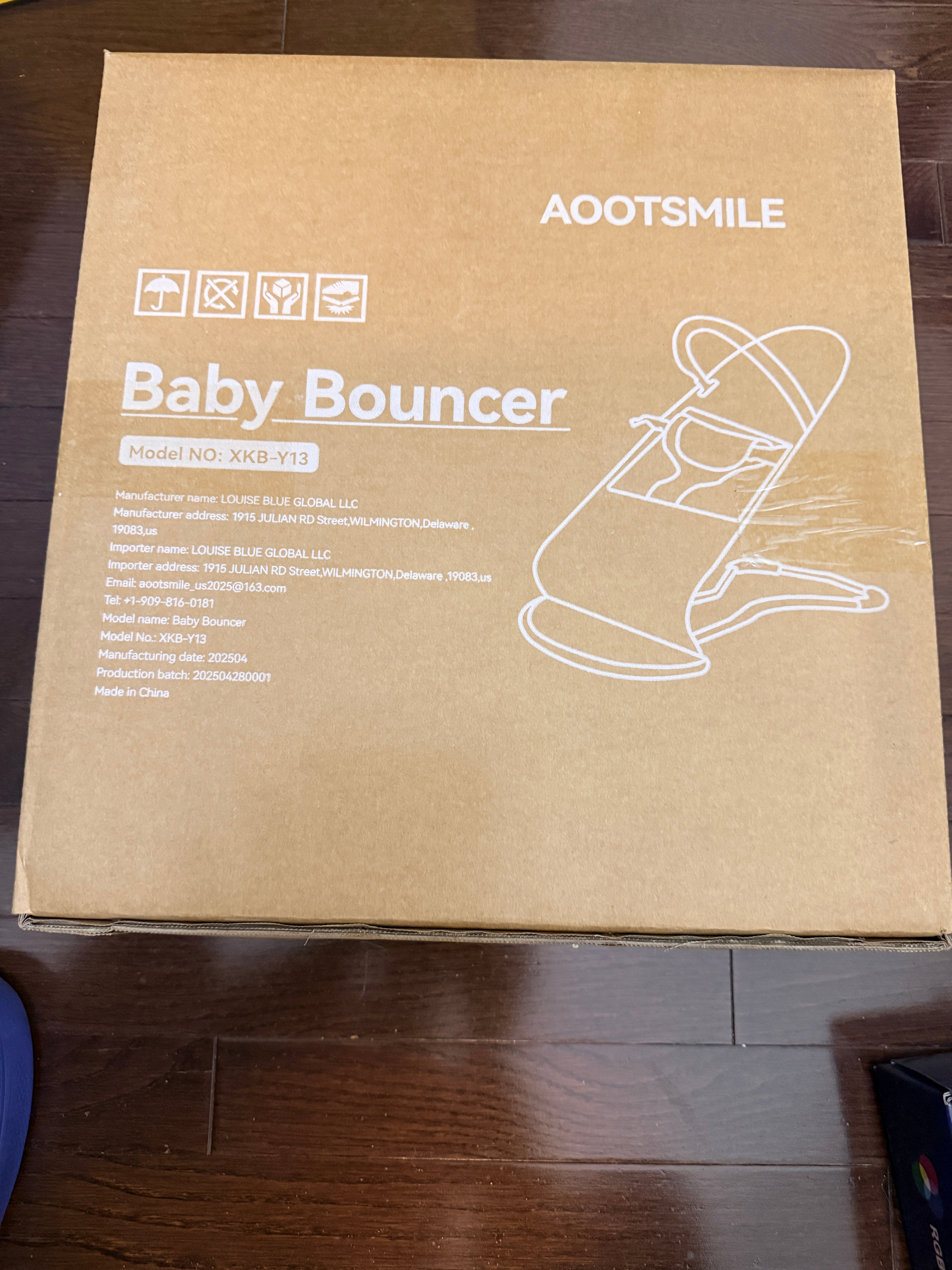 Aootsmile Baby Bouncer - Soothing Infant Seat with Gentle Rocking Motion