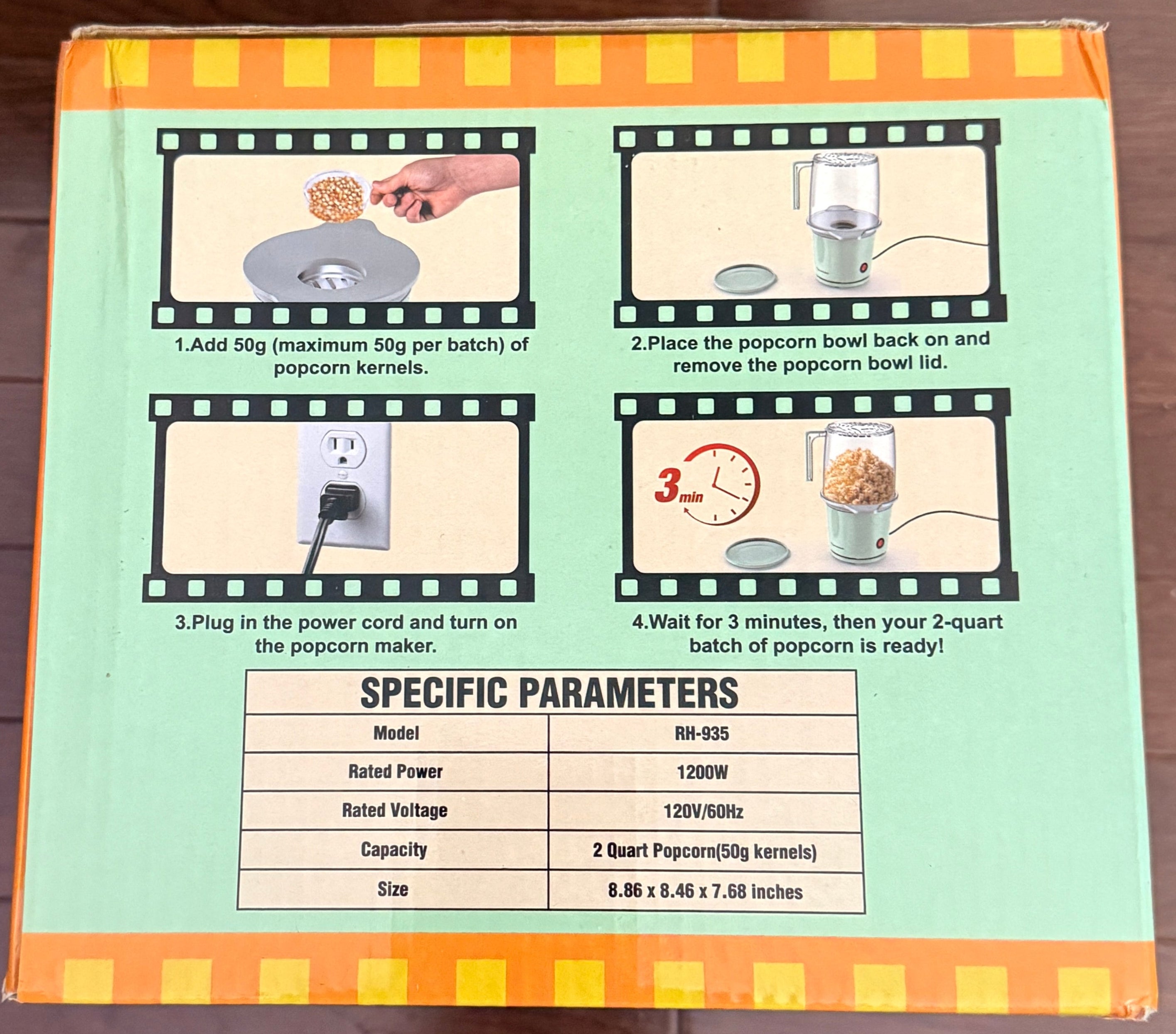 Popcorn Hot Air Machine - Healthy Oil-Free Popcorn Maker