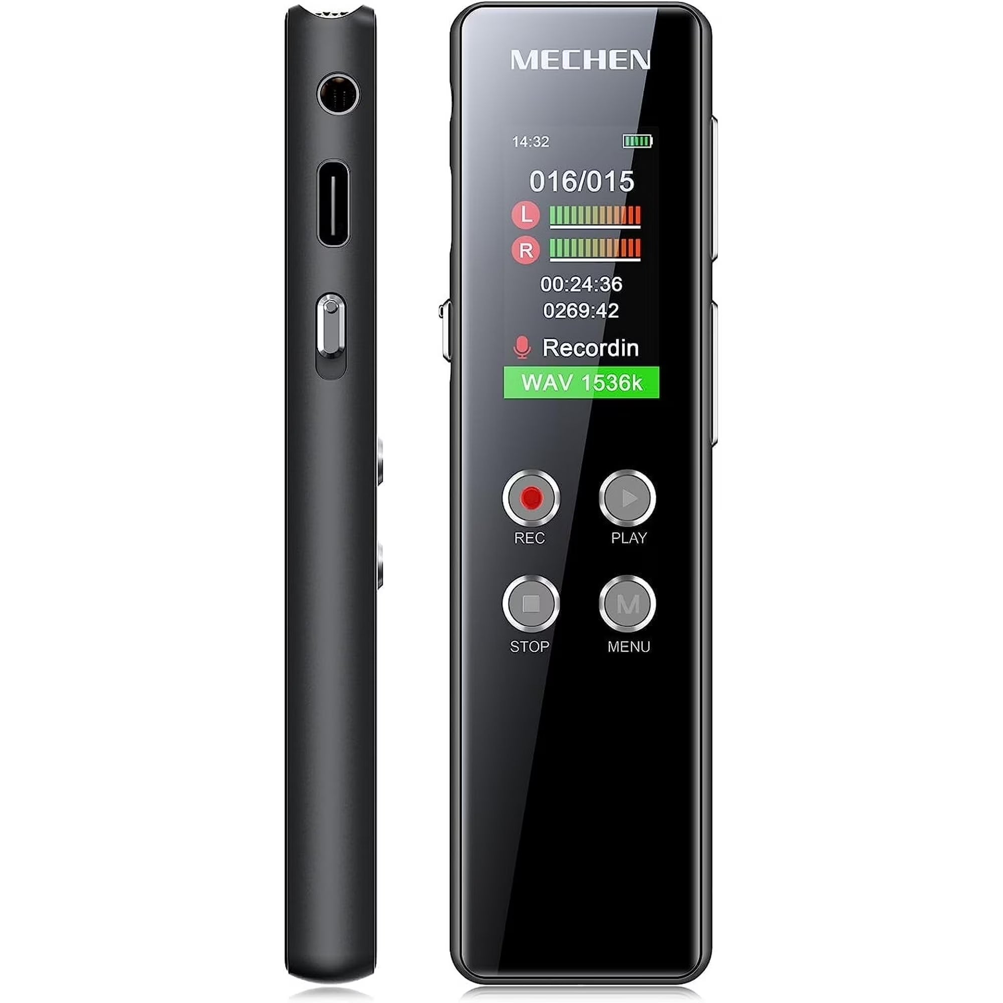MECHEN V01 64GB Digital Voice Recorder offers professional-grade sound recording