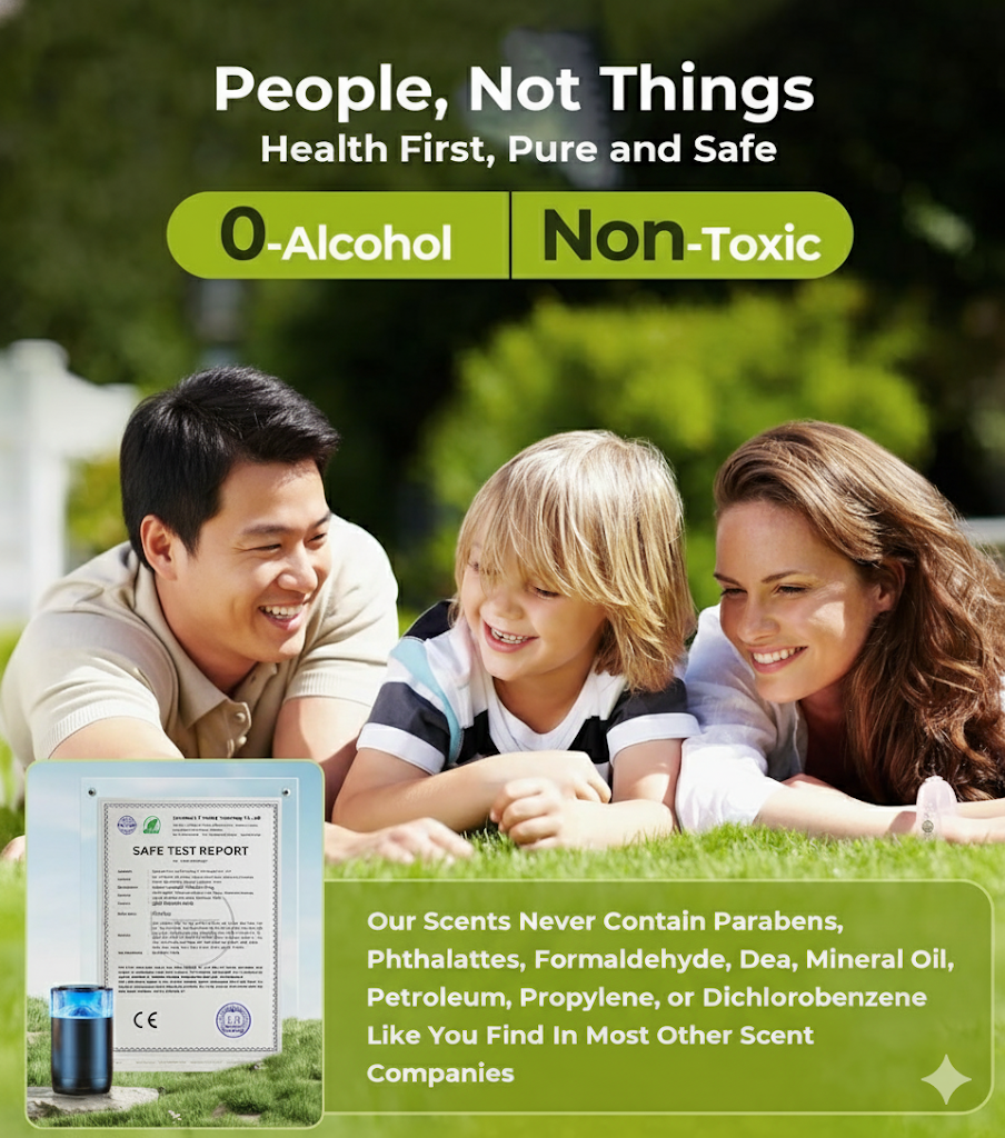 Smart Car Air Fresheners, Auto On/Off Car Air Freshener Diffuser, Adjustable Intensity, 6 Months