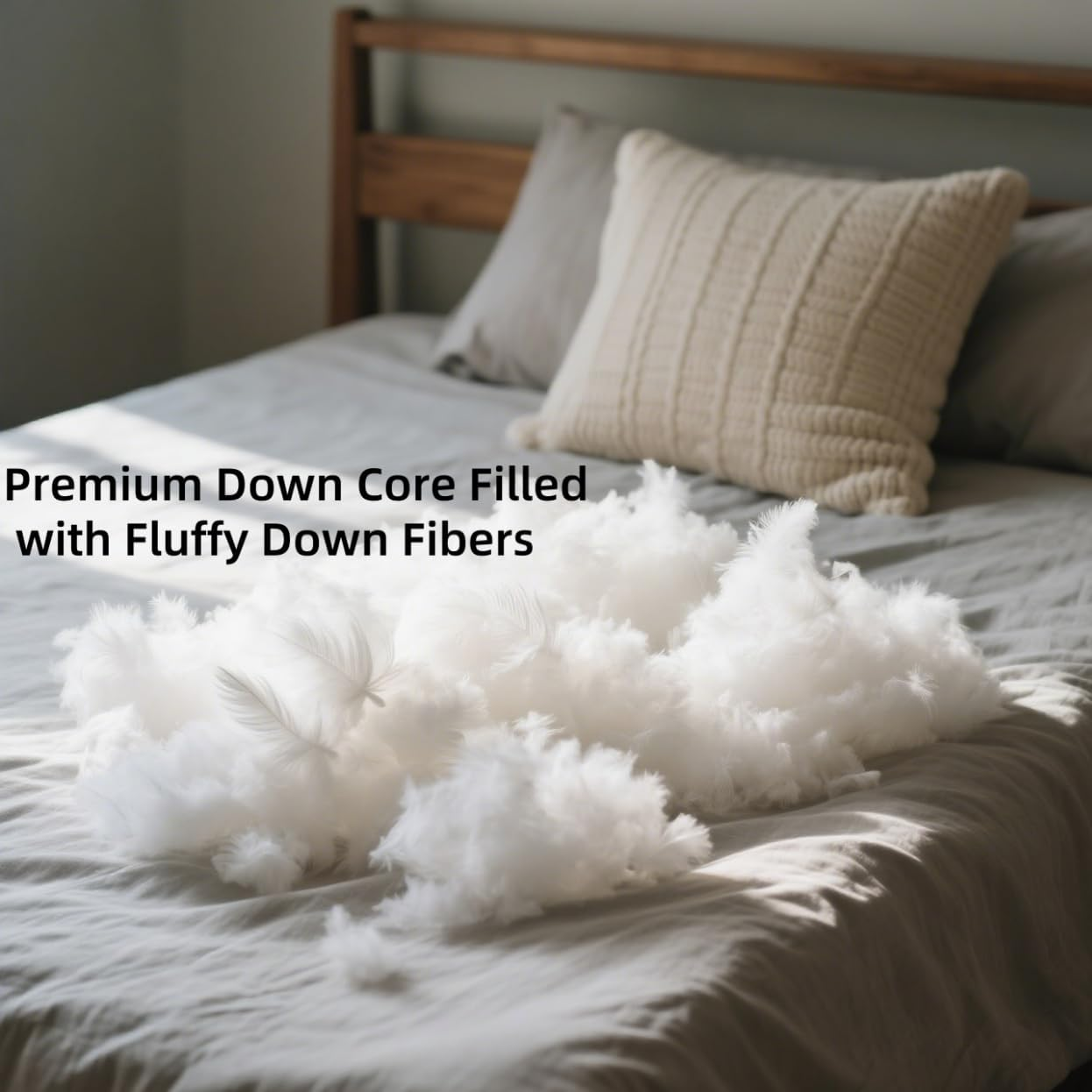 Duvet Insert Cotton & Fill – Pillow Filling, Repair, Restuff, Fluff for Couch Cushions, Comforters, Jackets-1Lb DIY
