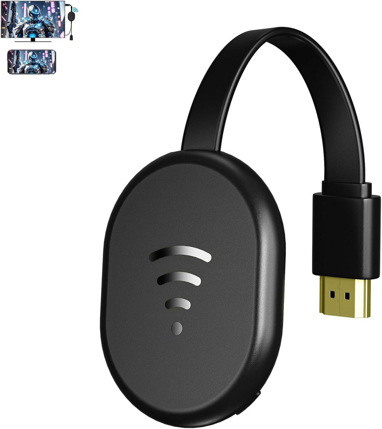 4K Wireless HDMI Display Dongle Adapter - WiFi Screen Mirroring for iPhone iPad Android Mac to TV Projector Monitor