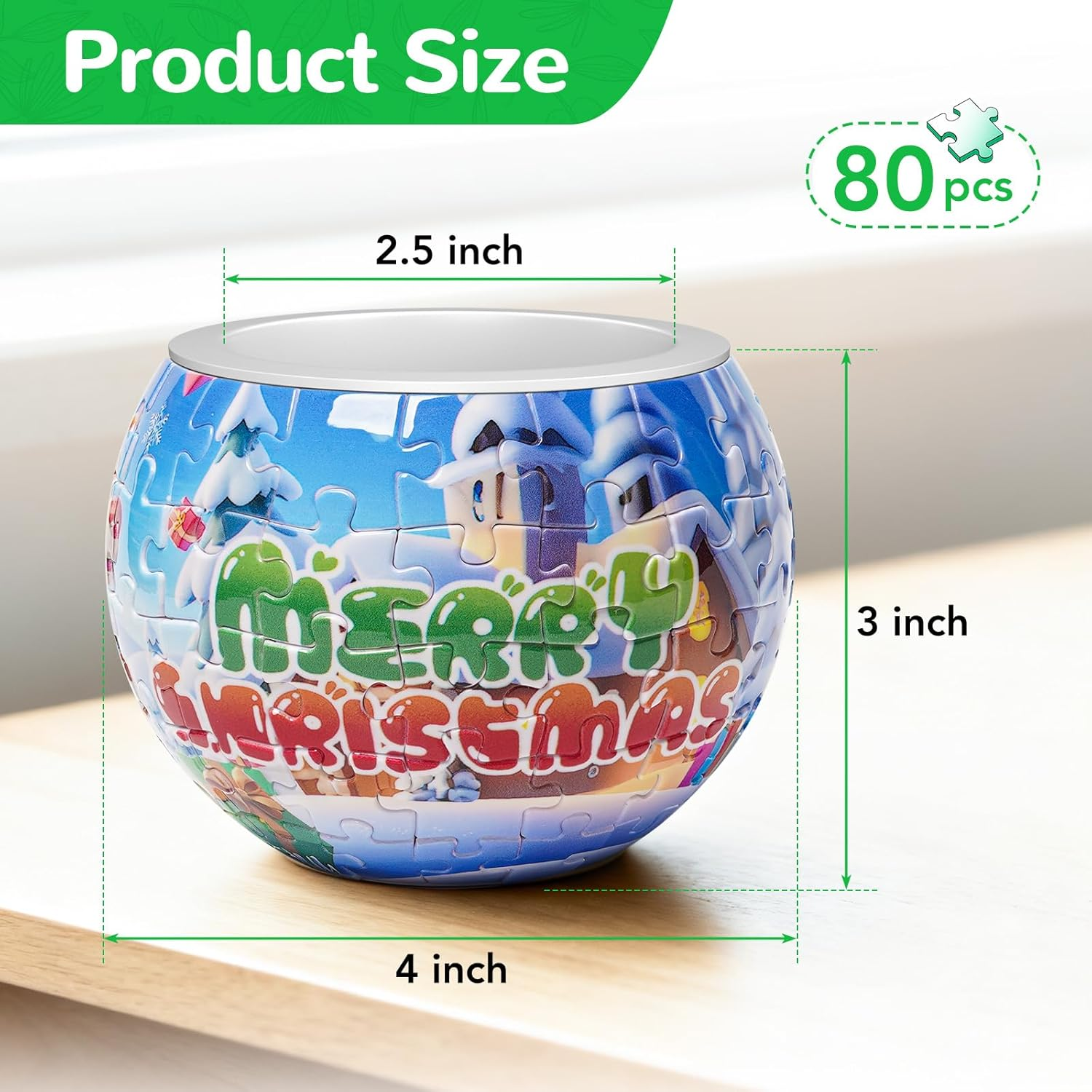 3D Puzzle Flower Pot - Small Cactus Planter for Succulents, Creative Gift for Plant Lovers & Kids