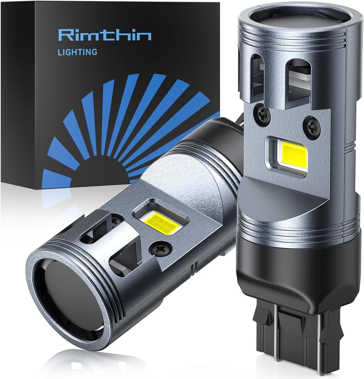 7440 LED Bulbs 2-Pack - 7443 7441 7444 992 W21W Super Bright White for Brake, Turn Signal, Reverse & DRL | Multi-Function Automotive Lighting