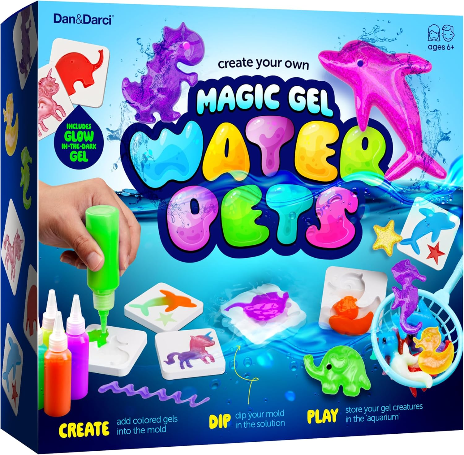 Aqua Fairy Water Gel Kit for Kids - DIY Squishy Maker Set | Magic Elf Craft Toy for Boys & Girls | Make Your Own Squishies