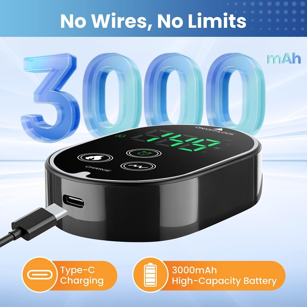 Foot Massager for Pain Relief with Heat - Heated Ankle Massager Wrap Brace | Therapeutic Foot Warmer for Circulation & Recovery