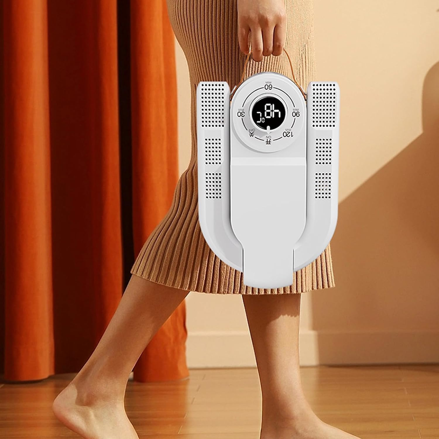 Shoe Dryer with Heat - Electric Boot Dryer for Work Boots & Sneakers | Deodorizing Shoe Warmer with Timer & 360° Airflow