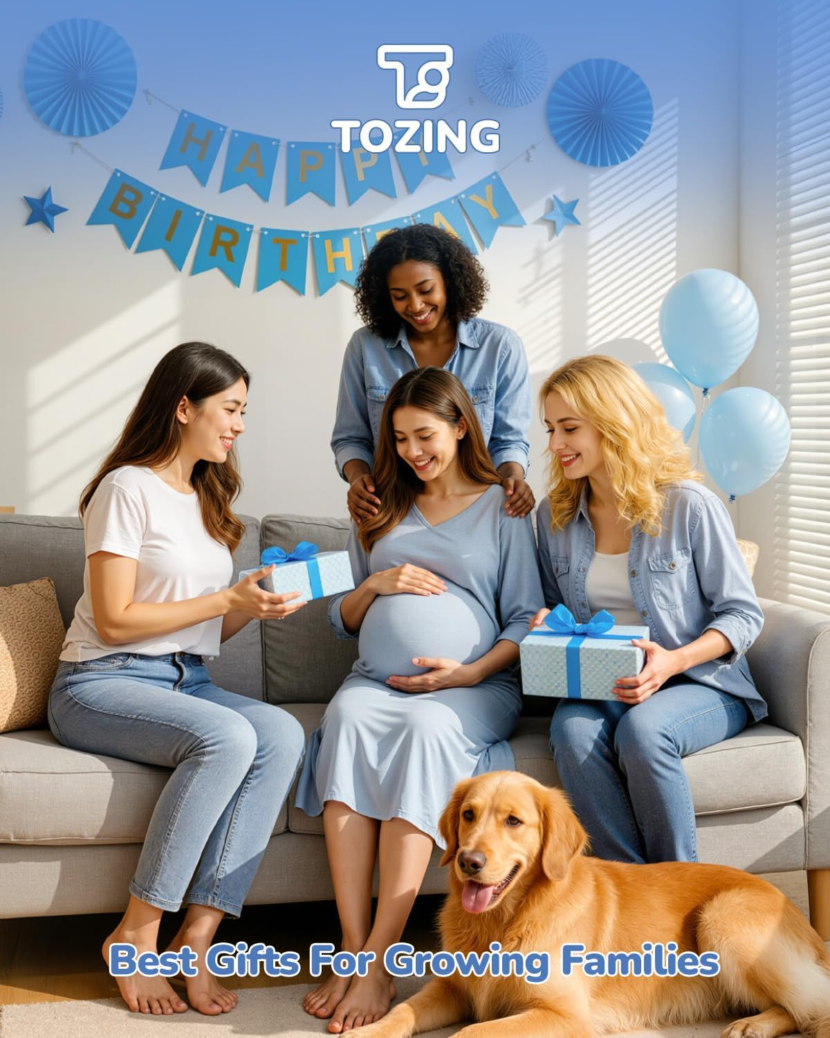 Baby Car Monitor - Dual Camera Backseat Monitor with IPS Screen, 1280x480P HD & 360° Adjustable Cameras for Babies & Pets