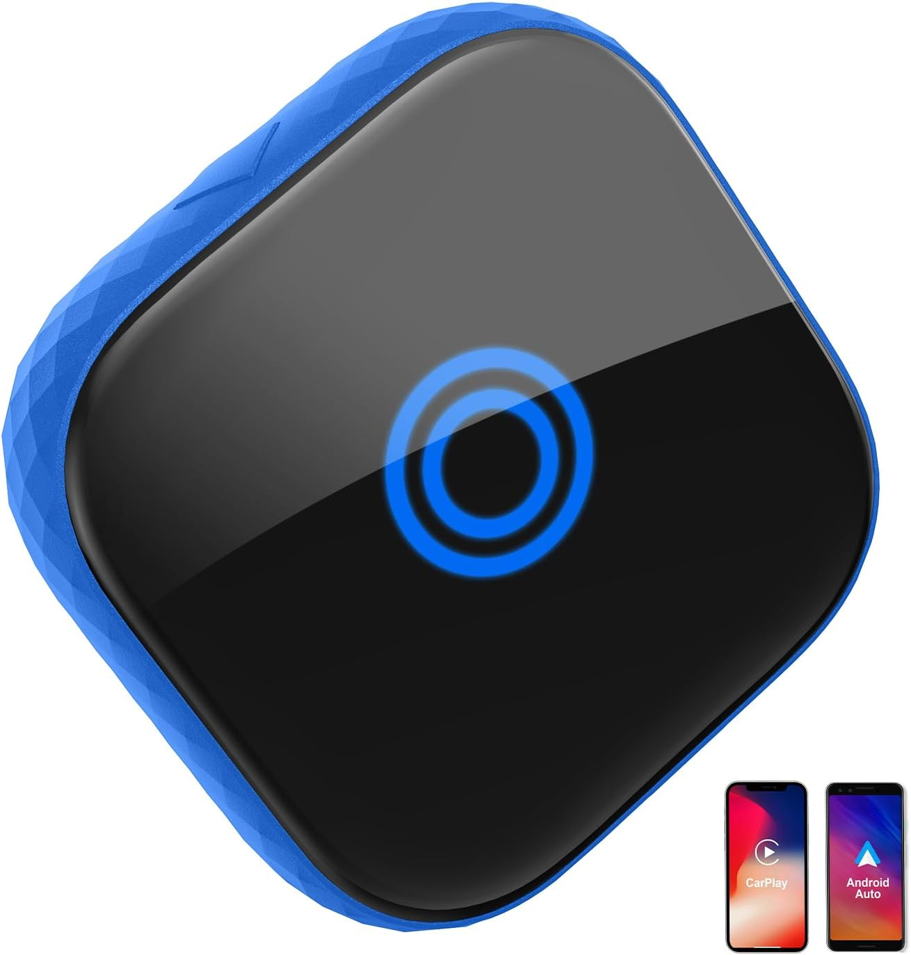 2-in-1 Wireless CarPlay & Android Auto Adapter - Plug & Play USB Dongle for Factory Wired Cars 2016+