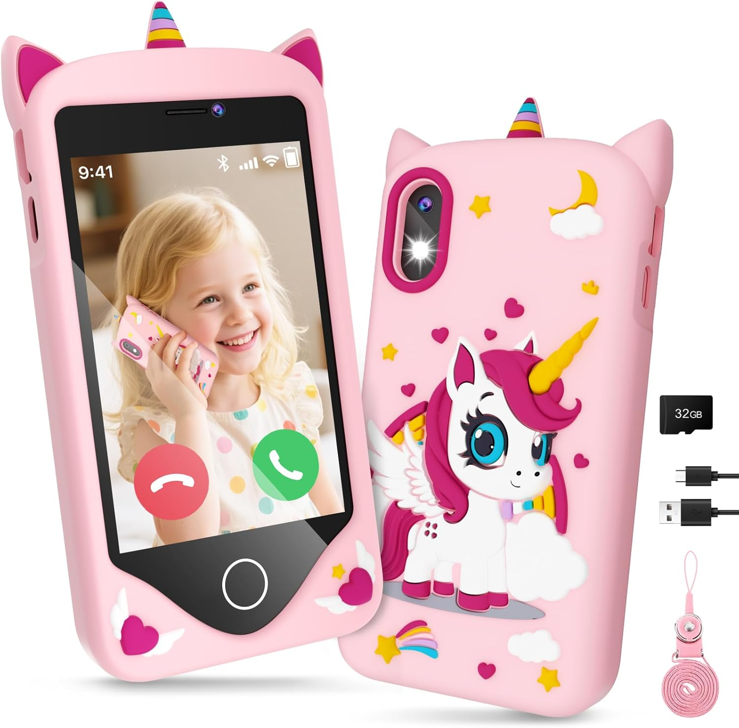 Kids Smartphone - Educational Learning Phone with 200+ Games, WiFi, Camera & Parental Controls