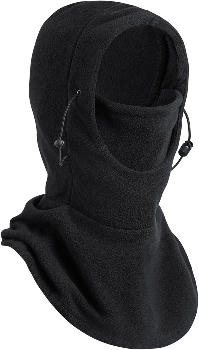 Winter Balaclava Ski Mask - Windproof Fleece Face Cover with Adjustable Drawstring | 9 Colors