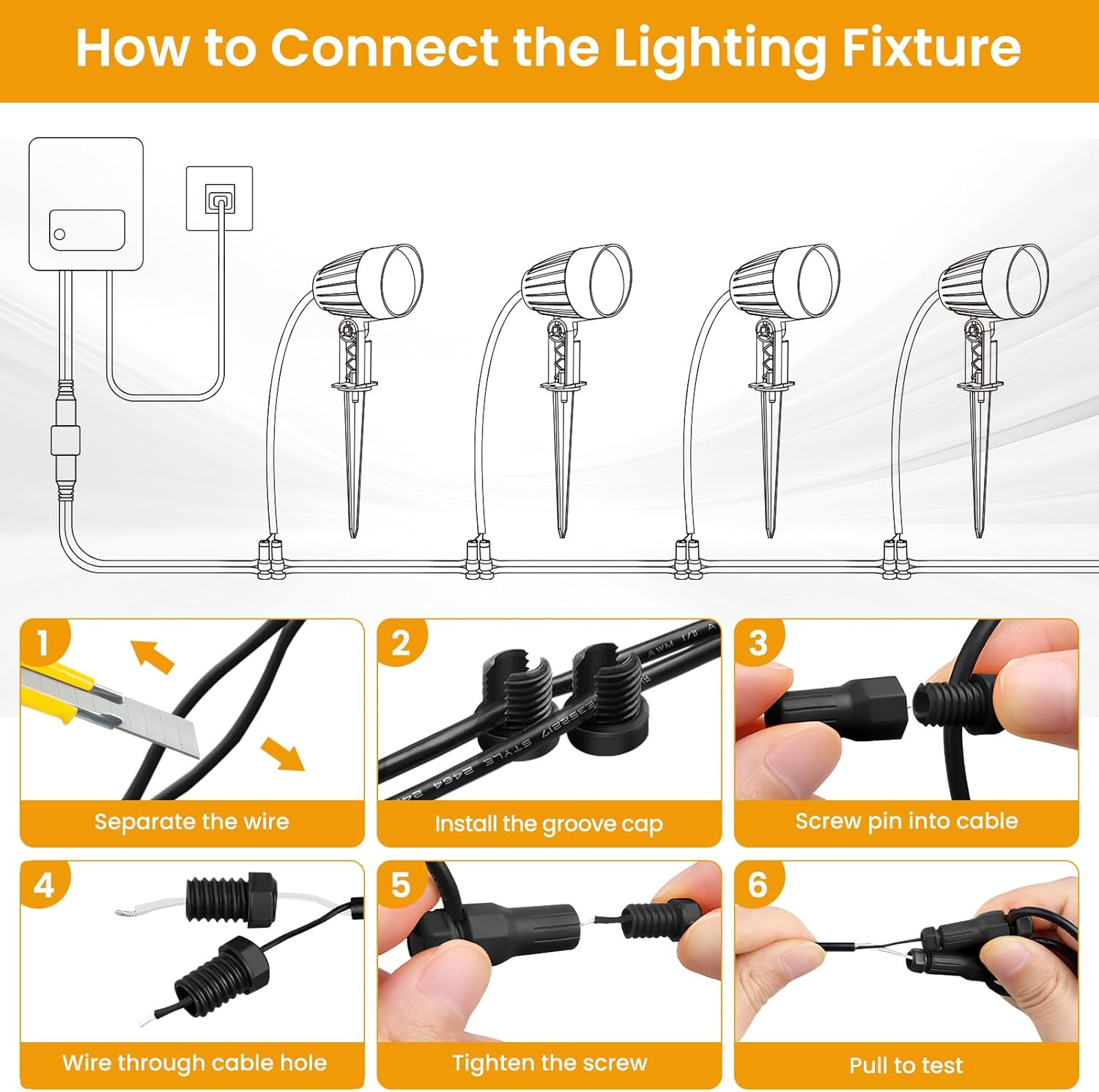 RGB Landscape Spotlights 4-Pack - Color Changing LED Outdoor Lights with Remote & Timer | IP66 Waterproof