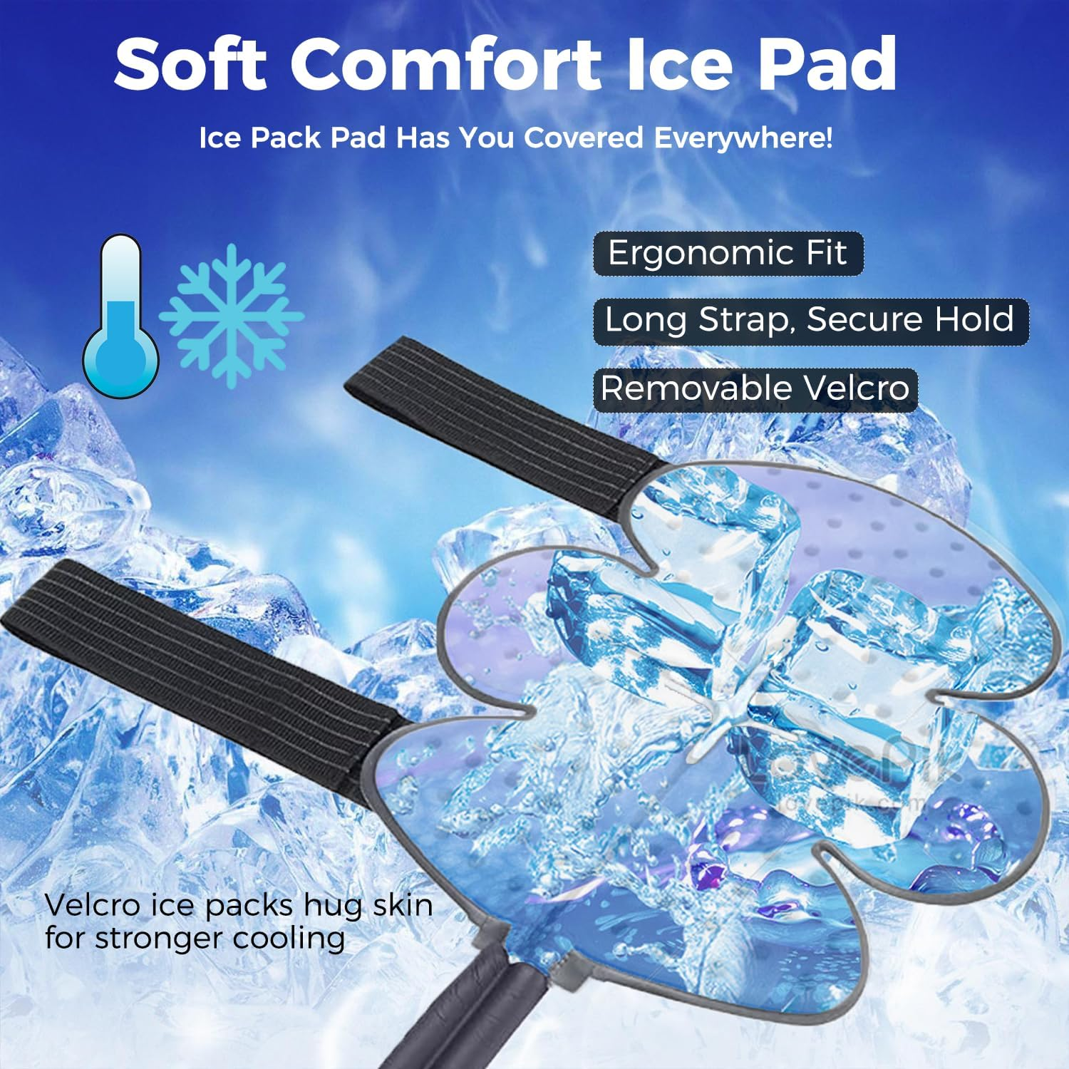 Cold Therapy System with Knee Pad - Motorized Ice Circulation Machine for Pain Relief
