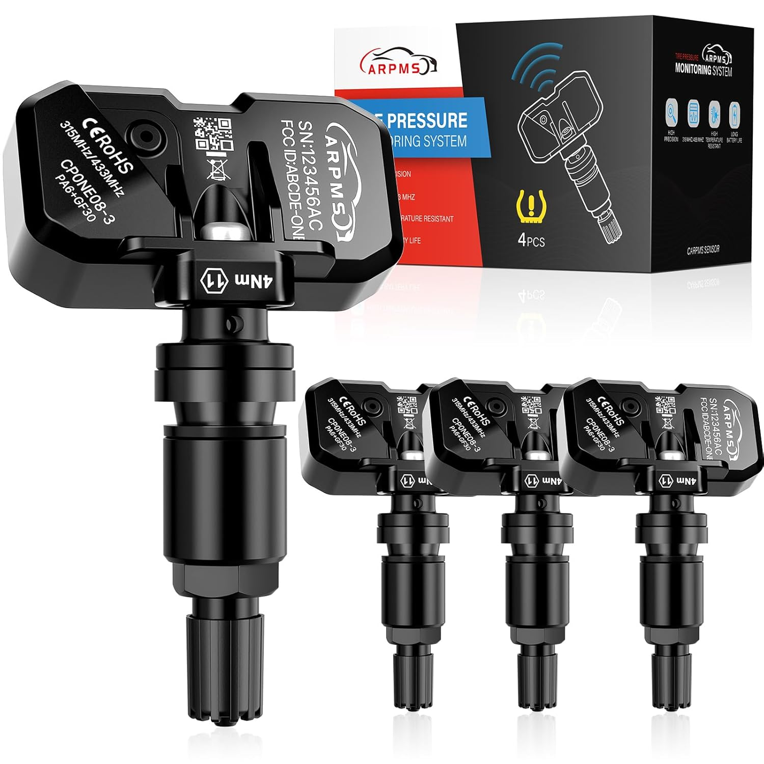 TPMS Sensor for Ford & Lincoln 315MHz - Premium Tire Pressure Monitoring Sensor with 5-Year Lifespan