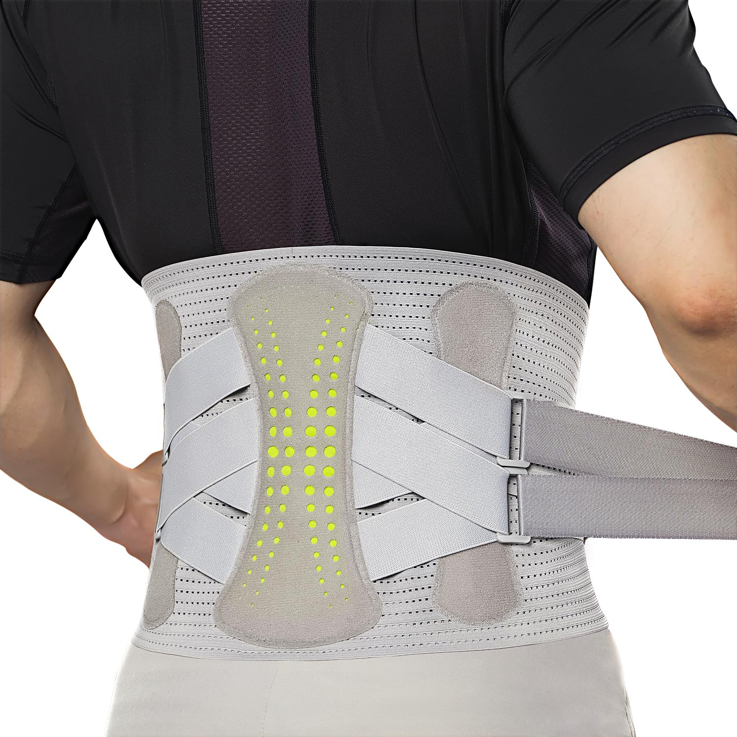 Back Brace for Lower Back Pain Relief - 360-Degree Support Belt with Breathable Lumbar Support XL