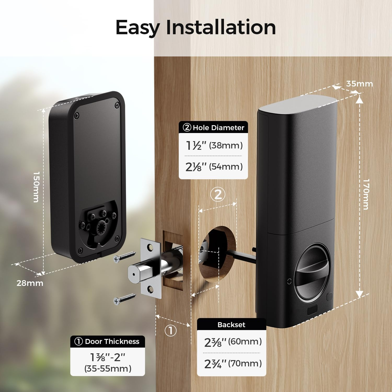 Smart Lock HK01 Keyless Fingerprint Deadbolt