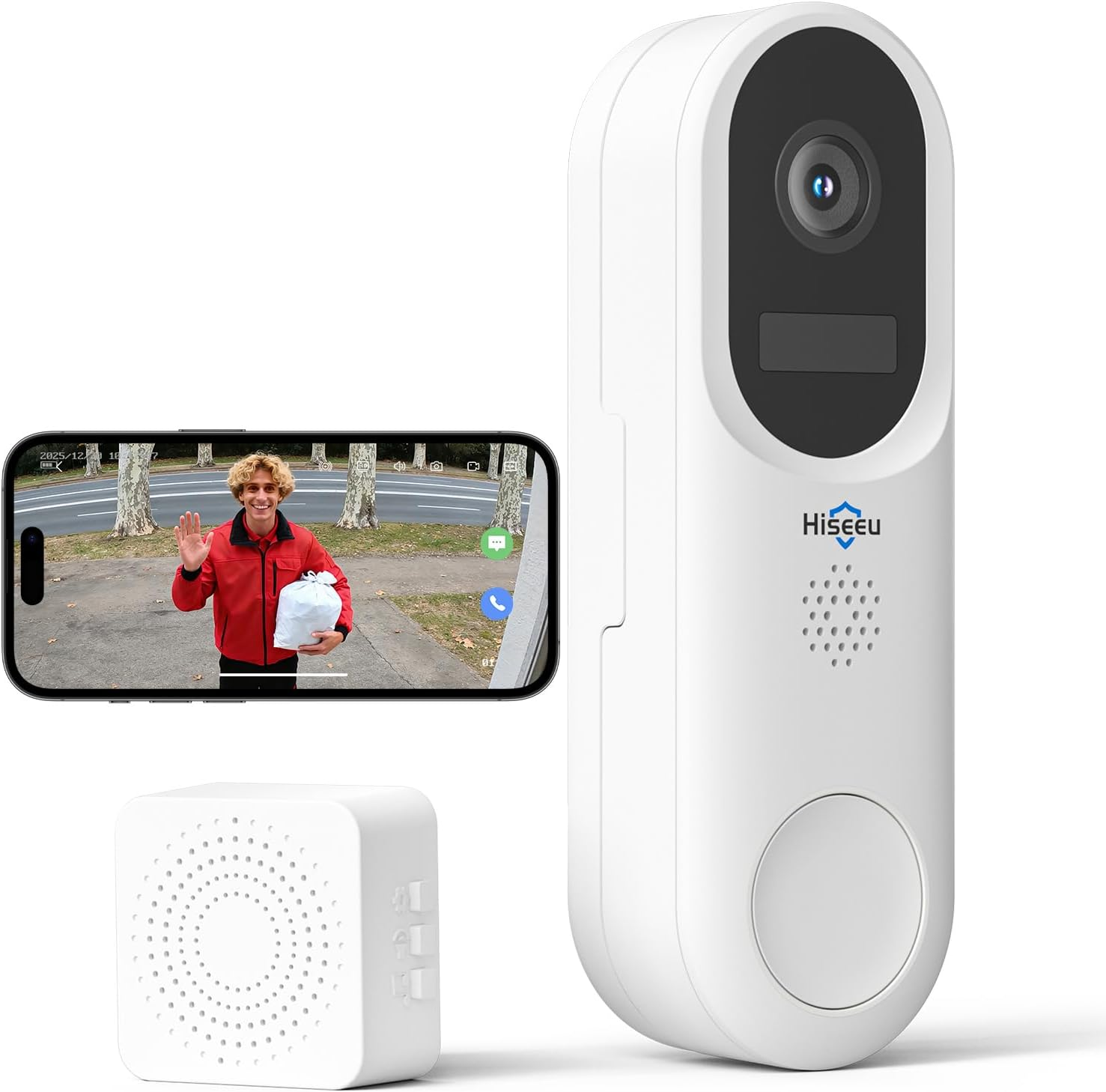 Doorbell Camera Wireless 2K HD