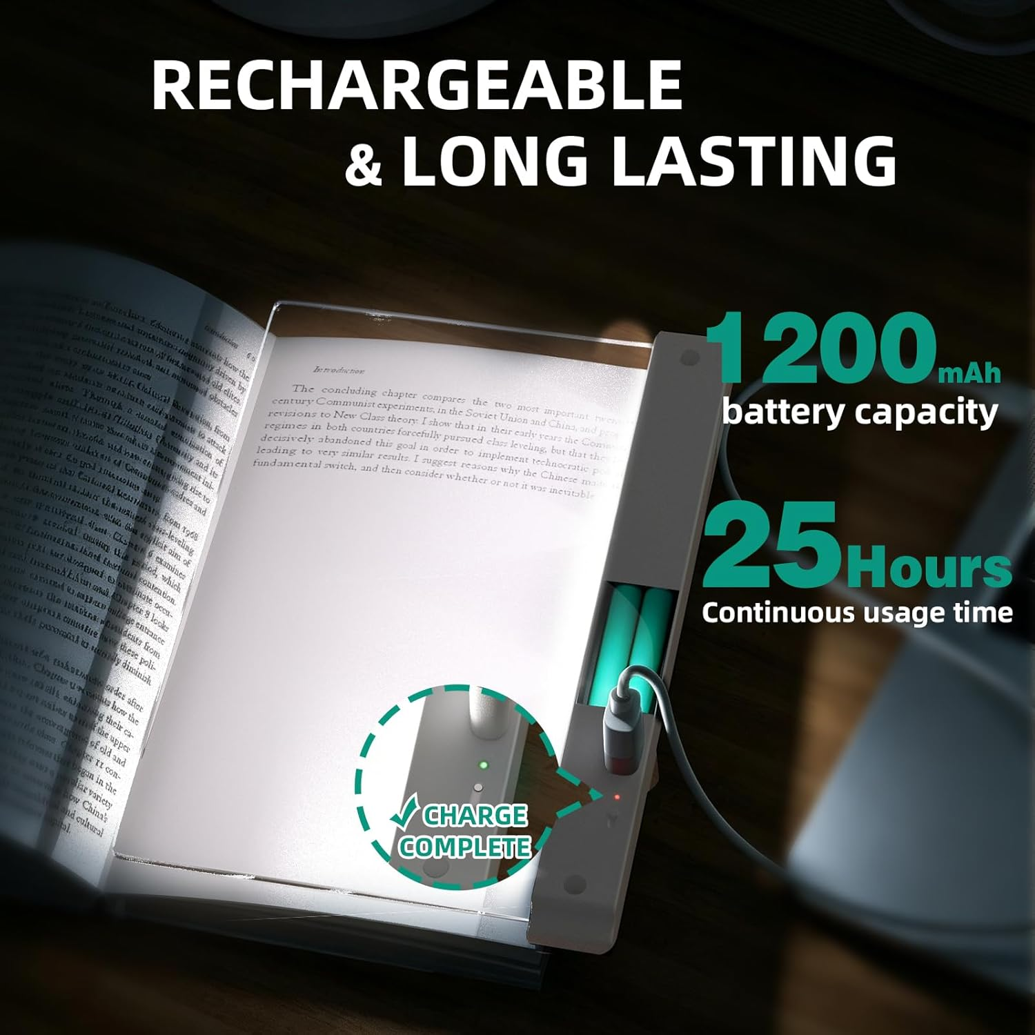 Book Light Rechargeable LED
