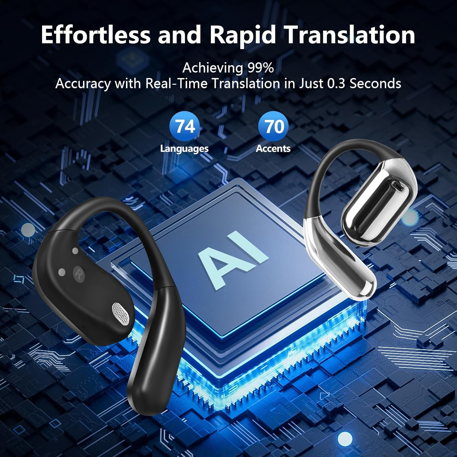 AI Translation Earbuds Real Time