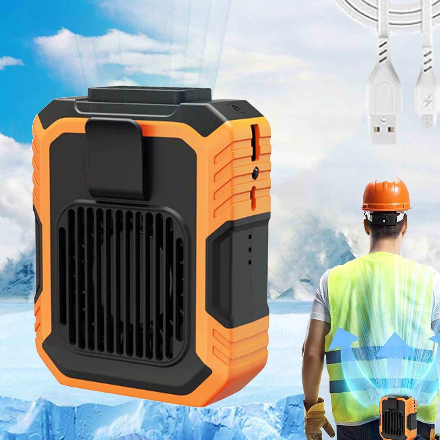 Wearable Waist Clip Fan 3-Speed