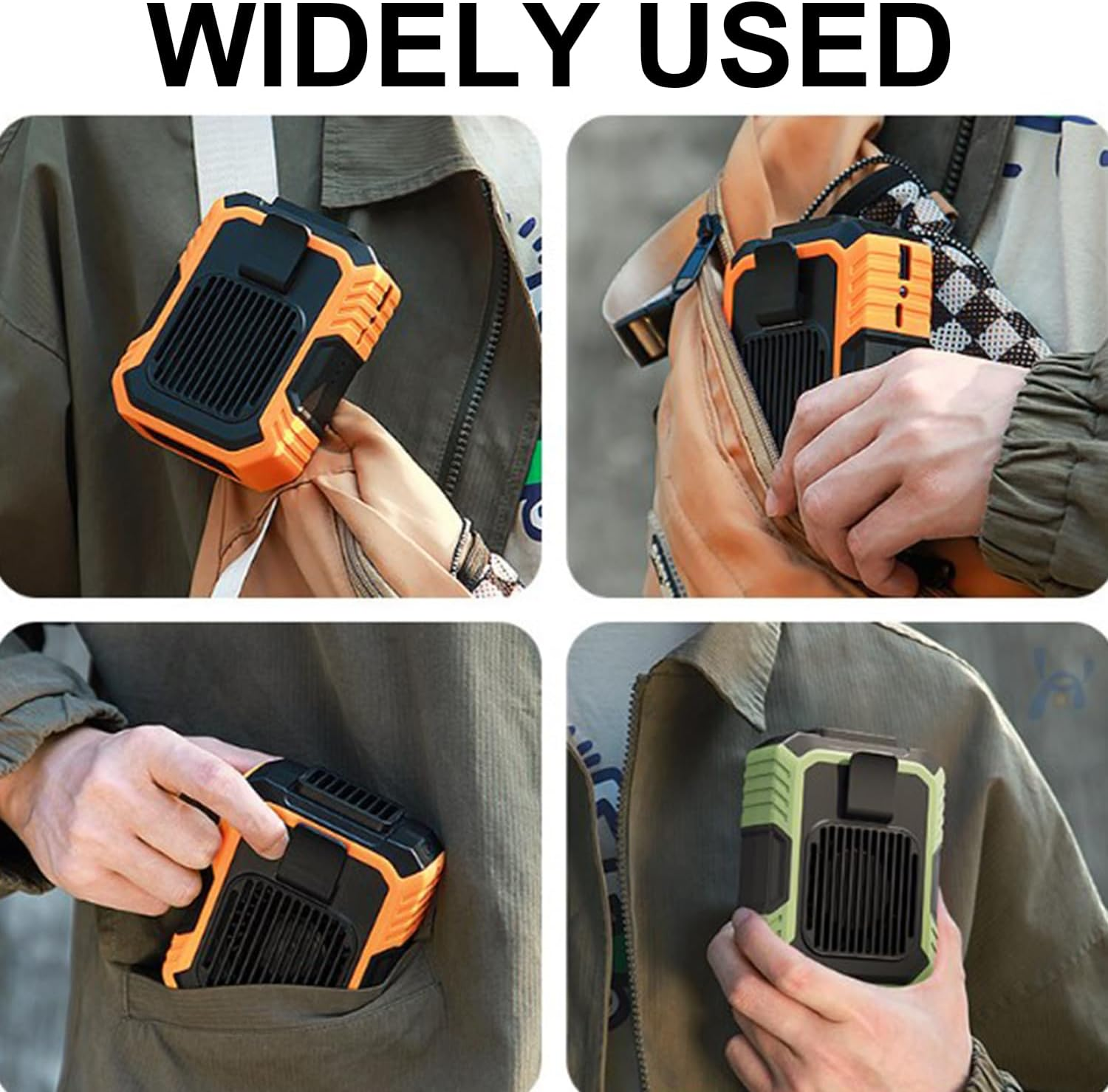 Wearable Waist Clip Fan 3-Speed