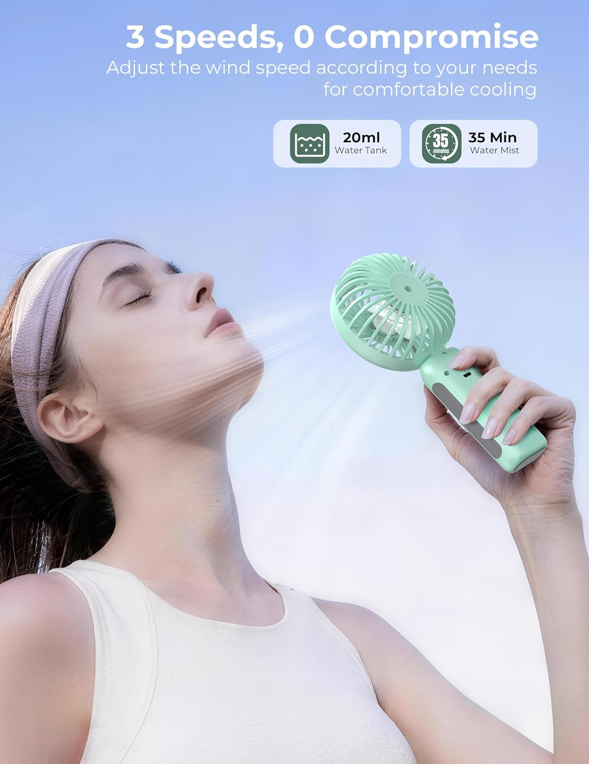 Handheld Misting Fan 4000mAh