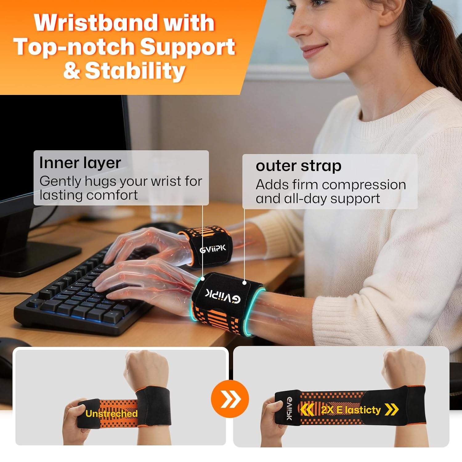 Sports Wrist Strap Support Brace