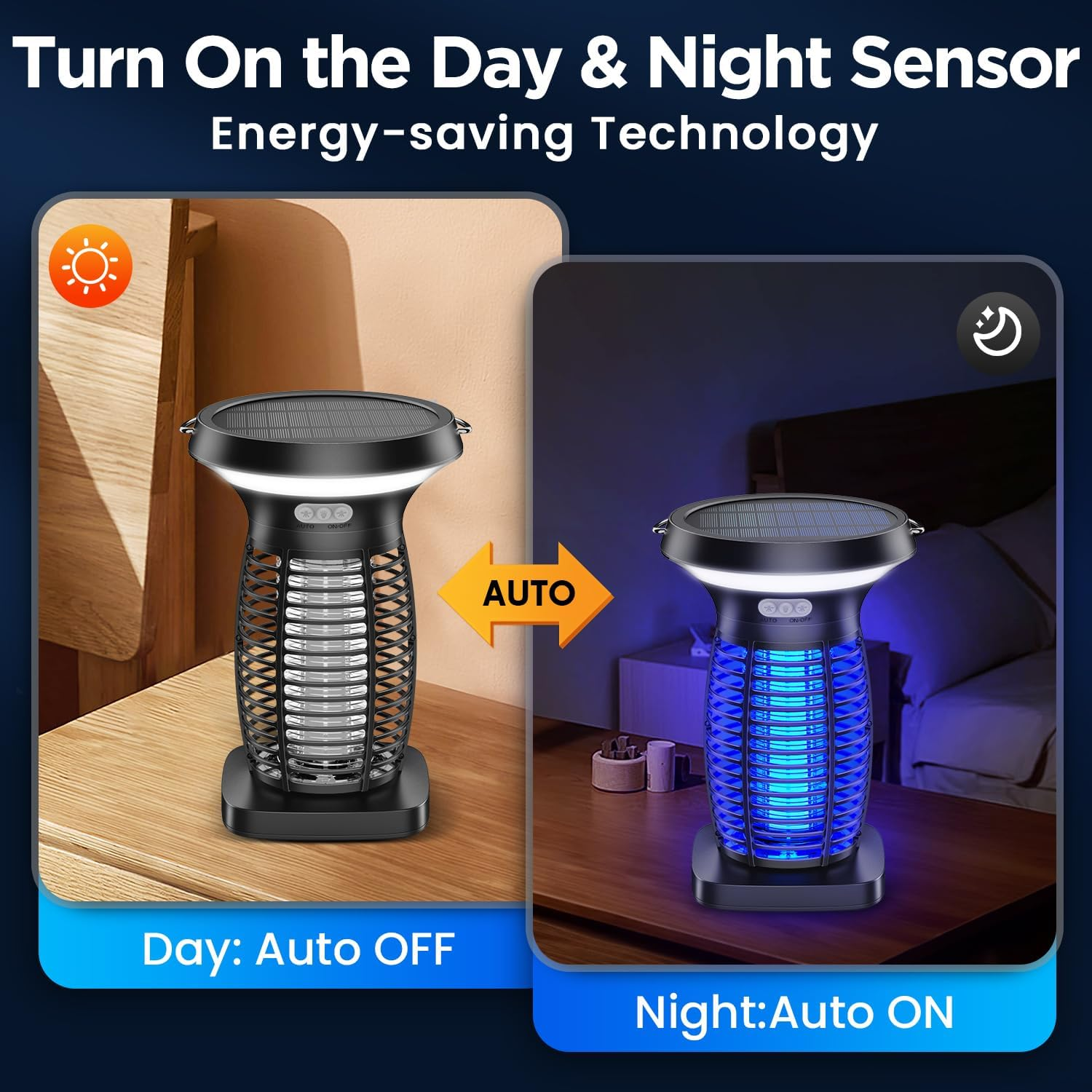 Solar Bug Zapper Outdoor Waterproof