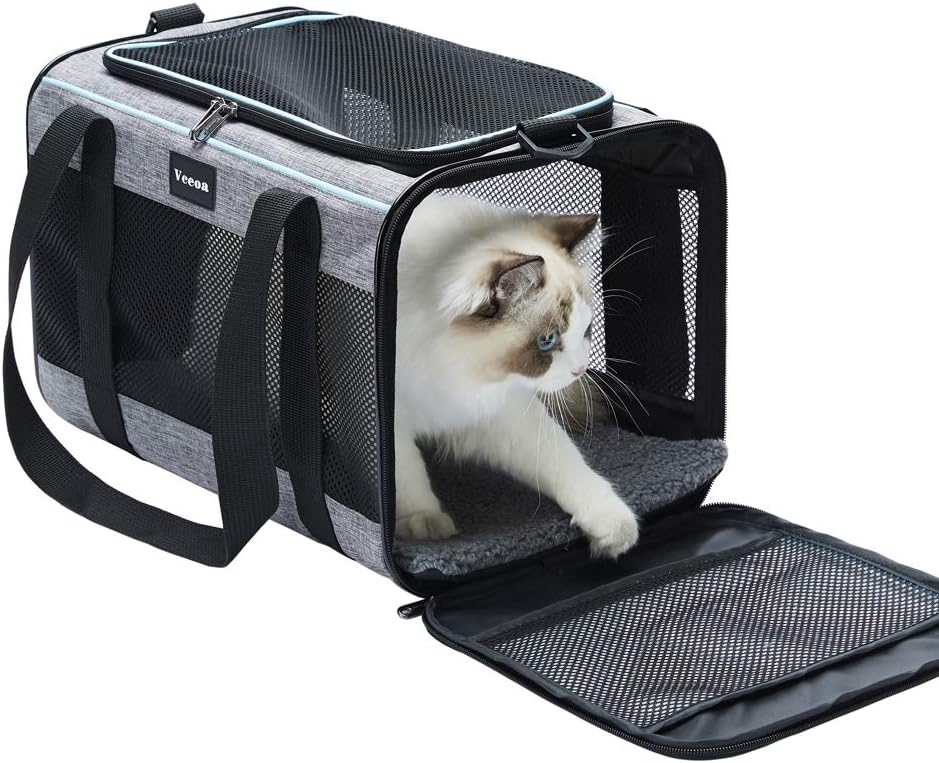 Soft-Sided Pet Carrier Cat Dog Bag Up to 16 Lbs