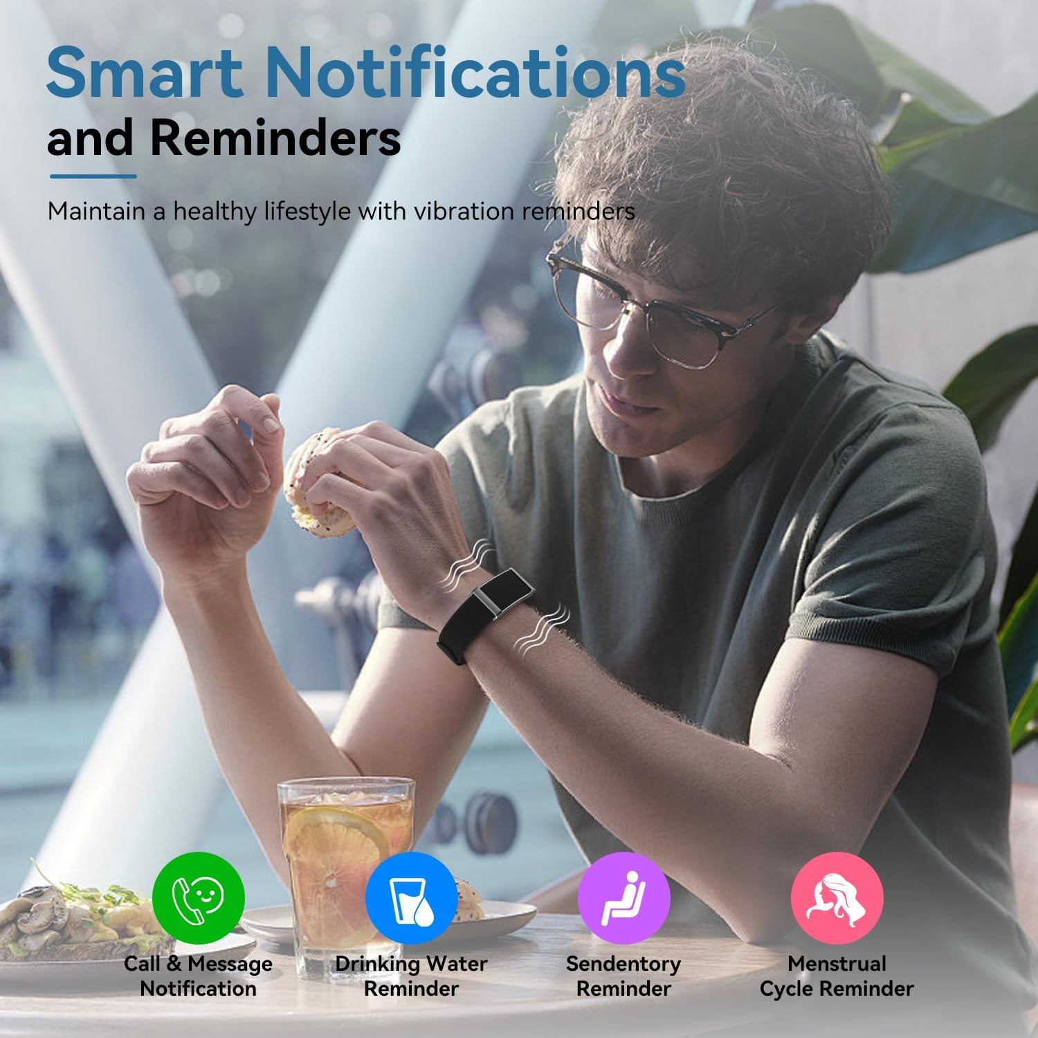 Smart Bracelet Fitness Tracker Heart Rate Sleep Tracking