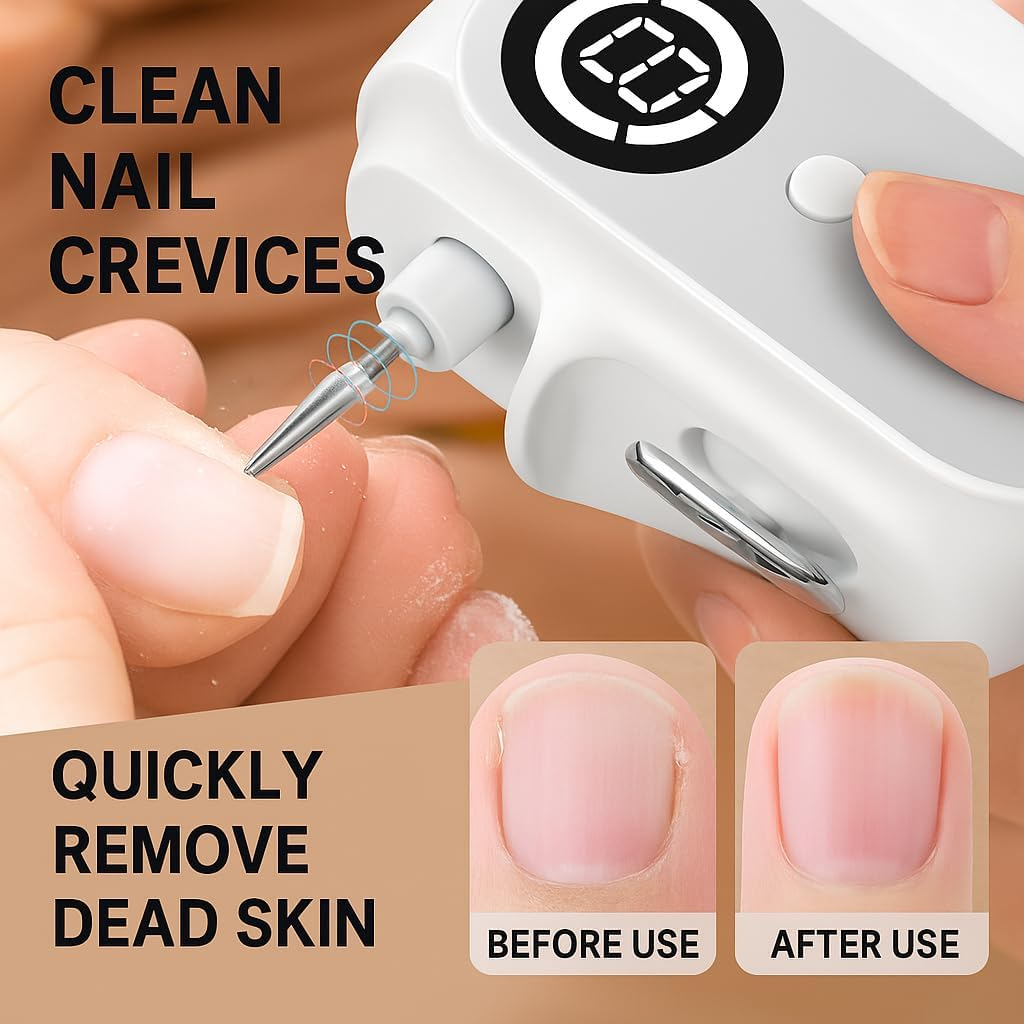 Electric Nail Clipper 4-in-1 Baby Adult LED Trimmer