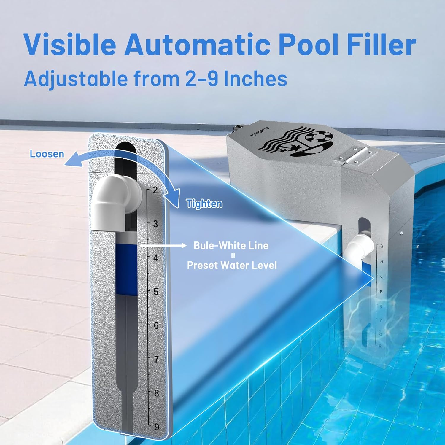 Automatic Pool Filler Water Leveler Metal Anti-Corrosion