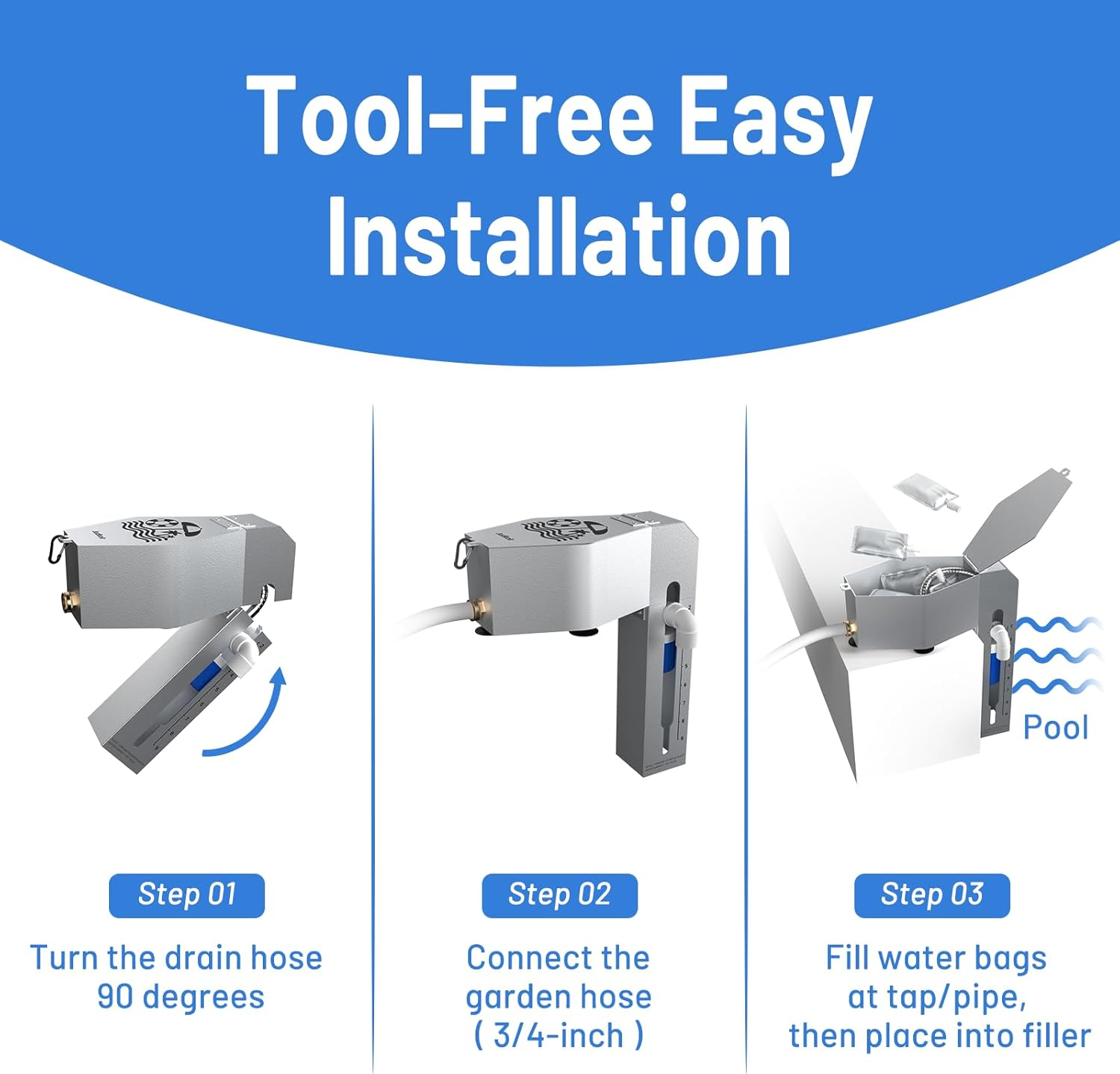 Automatic Pool Filler Water Leveler Metal Anti-Corrosion