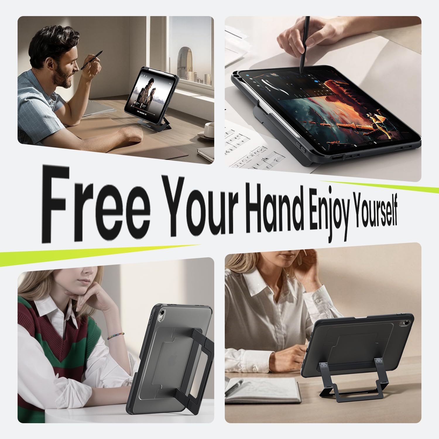 WSKEN AXIS Protective iPad Case With Versatile Stand