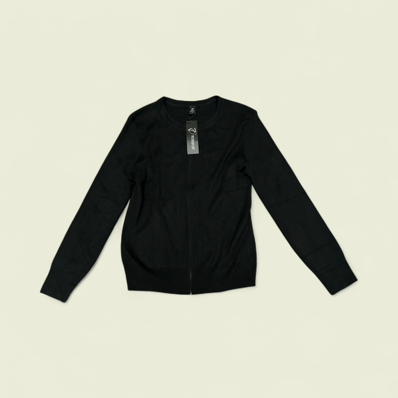 Totatuit Womens Zip Up Knitted Cardigan Sweater - Lightweight Long Sleeve Jacket