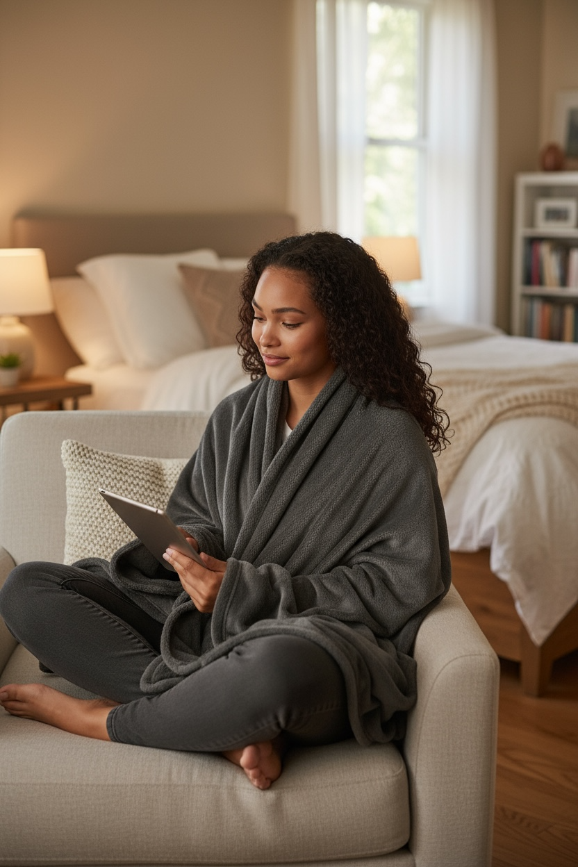 Wearable Blanket - Ultra Soft Fuzzy Loungewear for Maximum Comfort