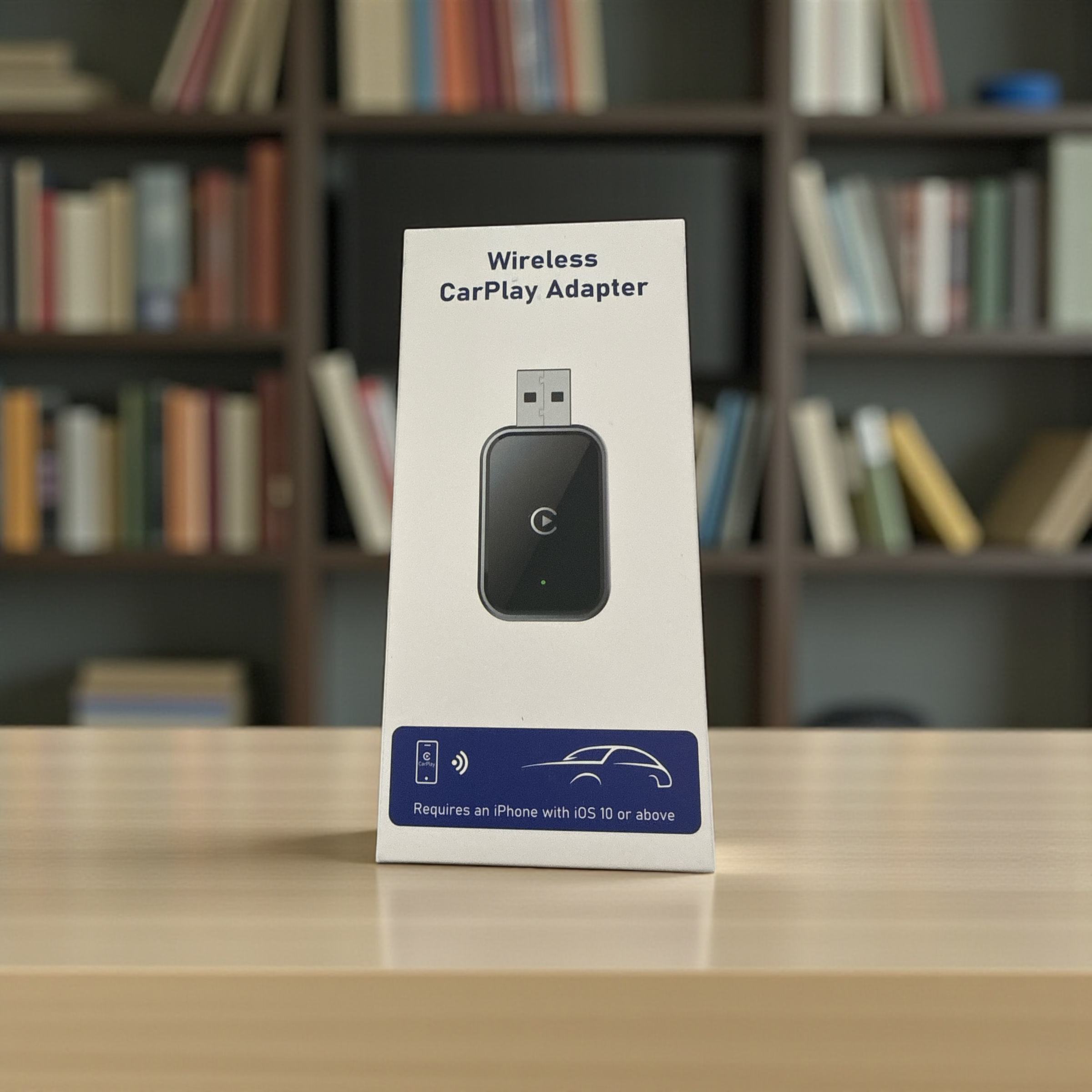 Wireless CarPlay Adapter - USB to Wireless Converter for iPhone with USB-C Cable