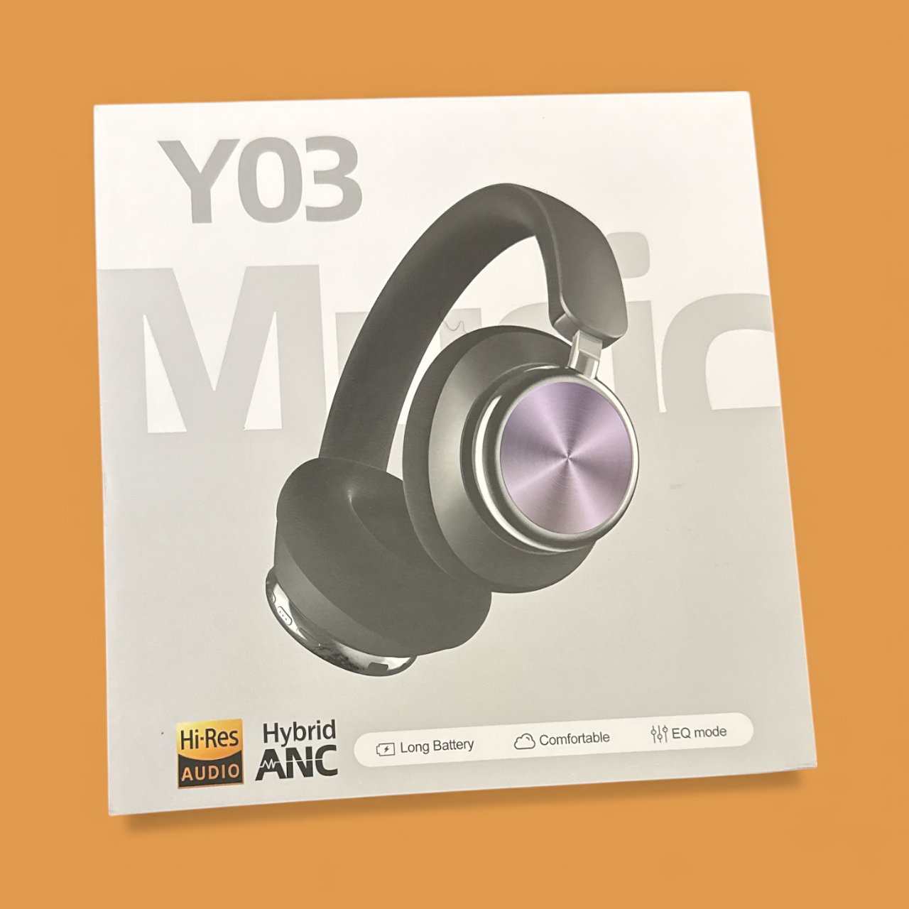 Headphones Y03 - Premium Noise Isolating Audio Headphones with Ergonomic Design