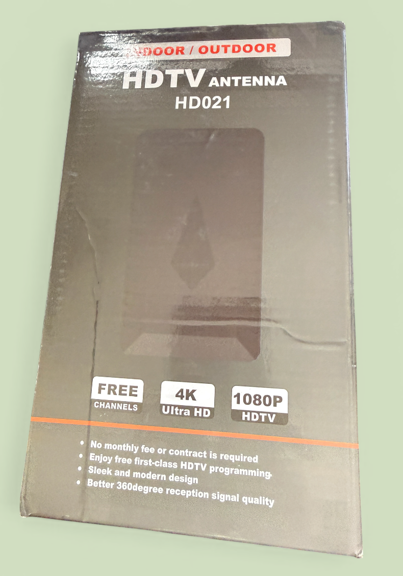 HD021 HDTV Antenna Indoor Outdoor 4K 1080P