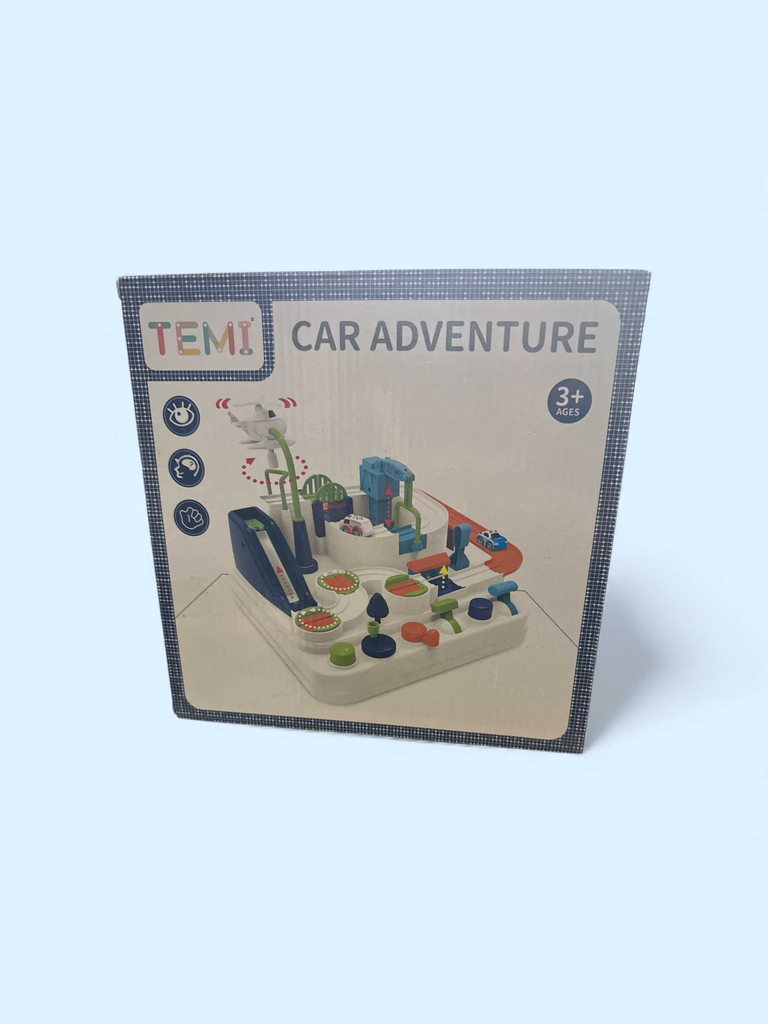 Car Adventure Playset for Kids Ages 3+ - Interactive Track Set with Slide, Trees & Accessories | Educational Vehicle Toy