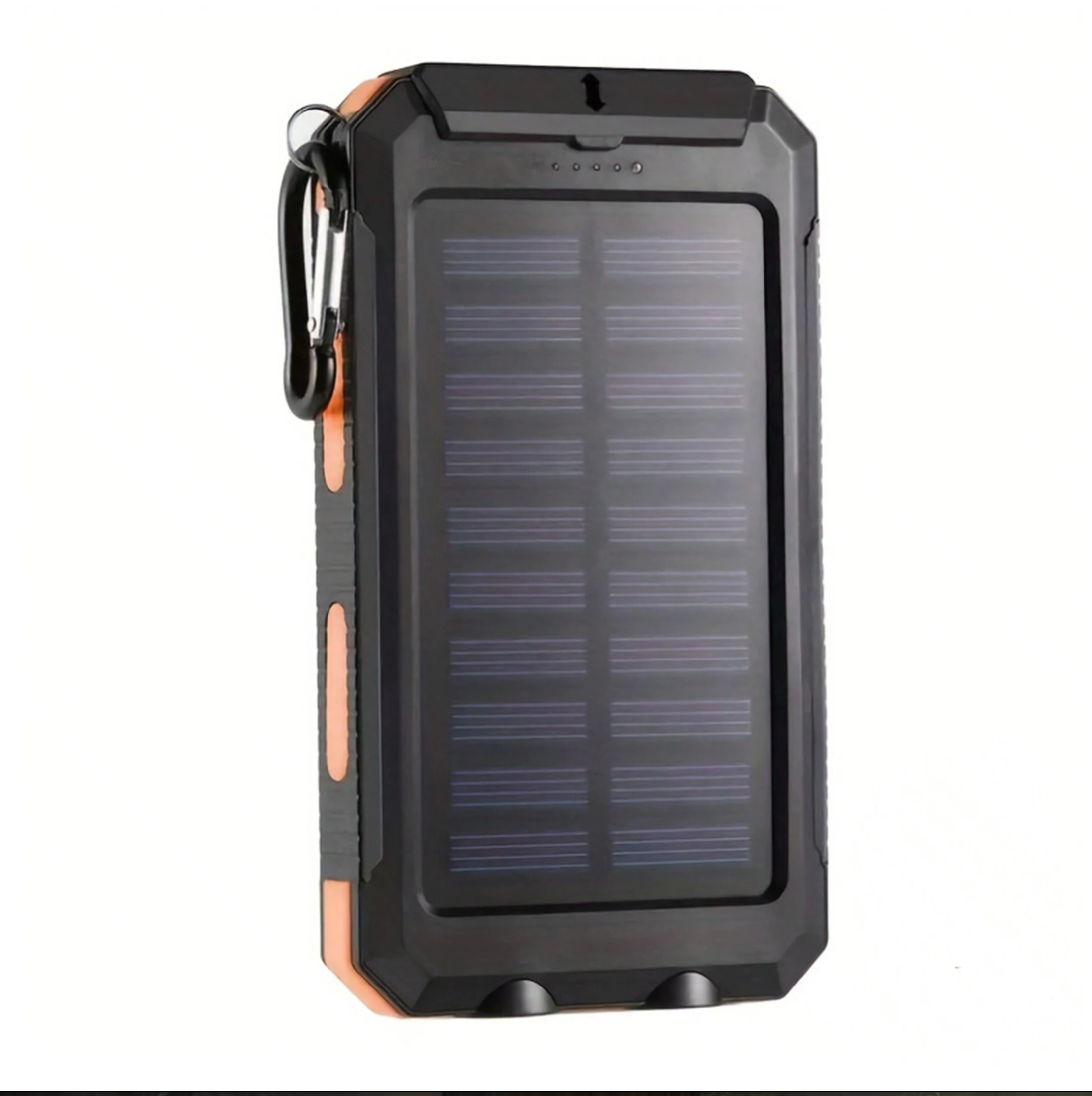 DXX 10000mAh Solar Power Bank - Waterproof Portable Charger with Qi Wireless & LED
